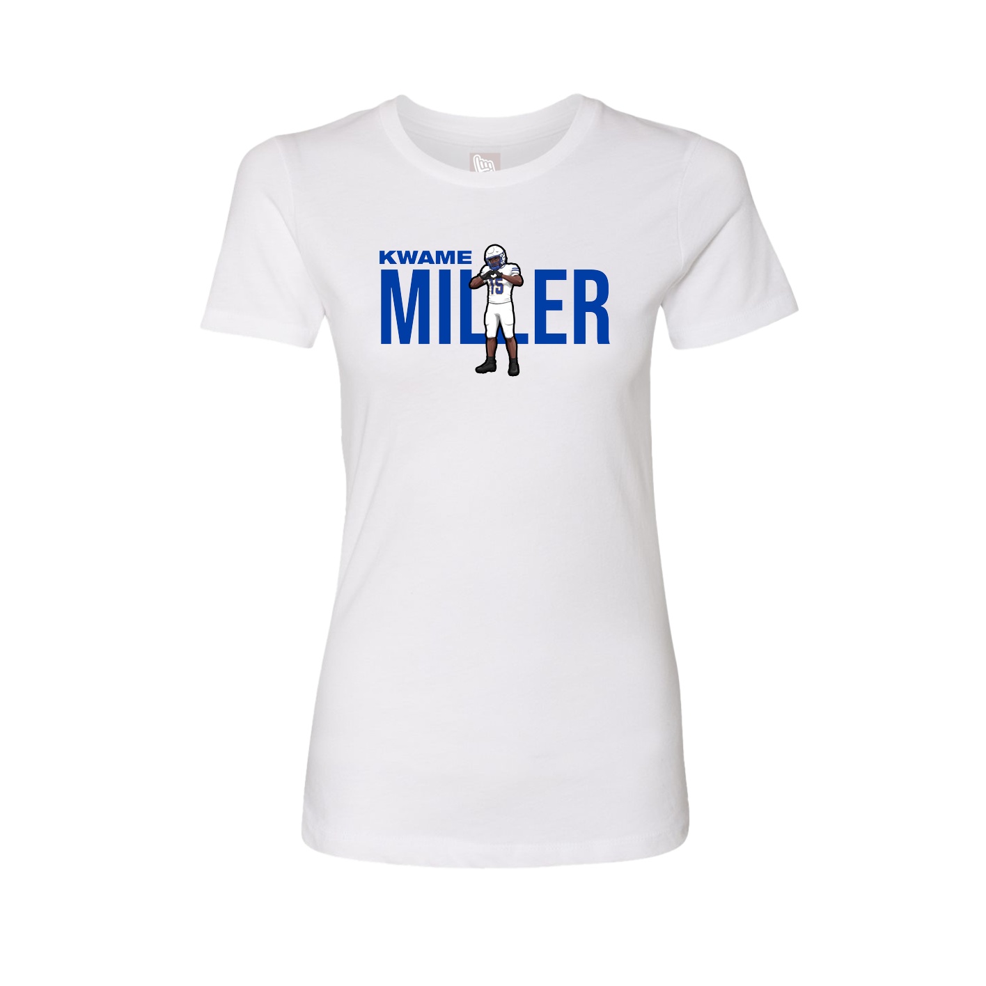 Womens Tee — Player Name in White