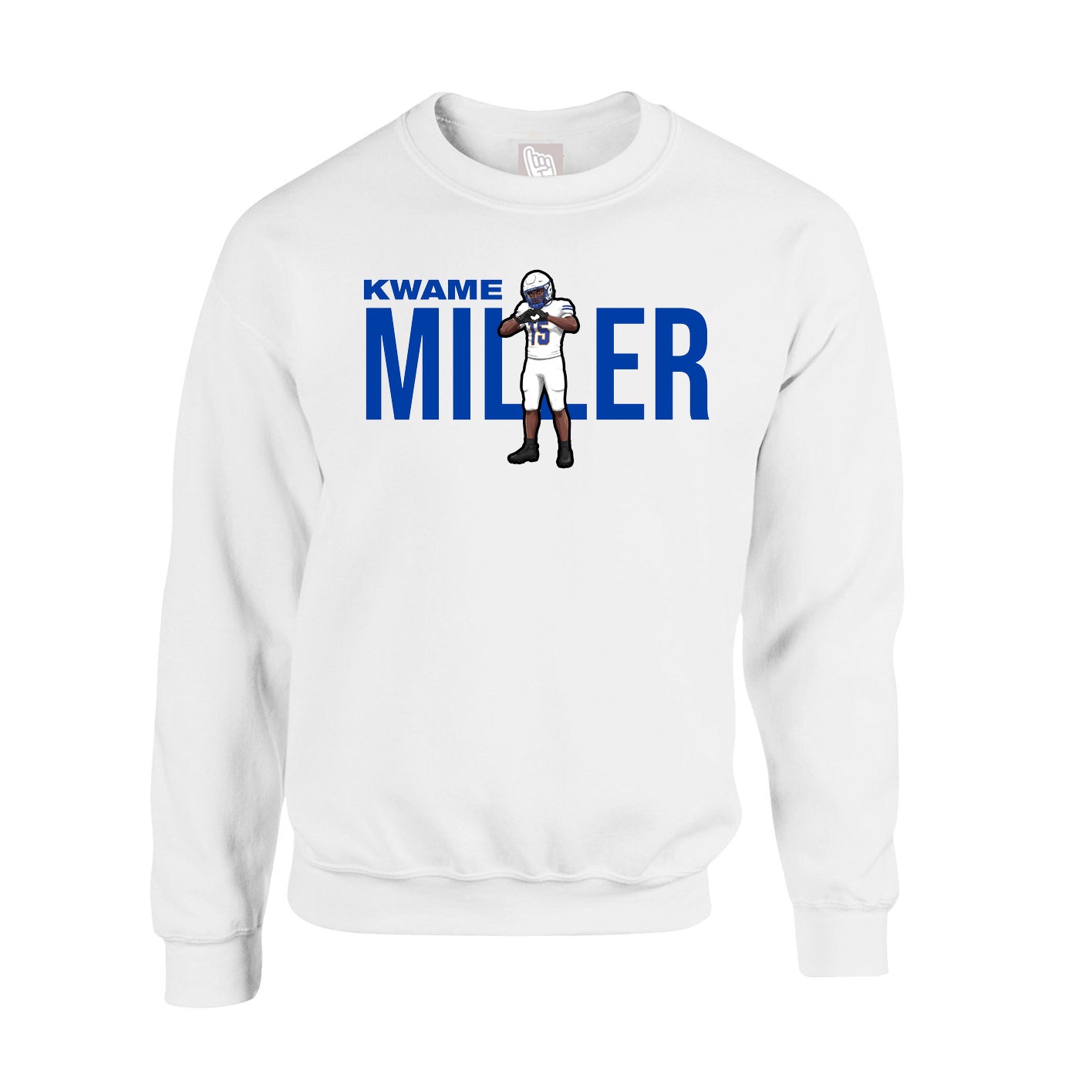 Fleece Crew — Player Name in White
