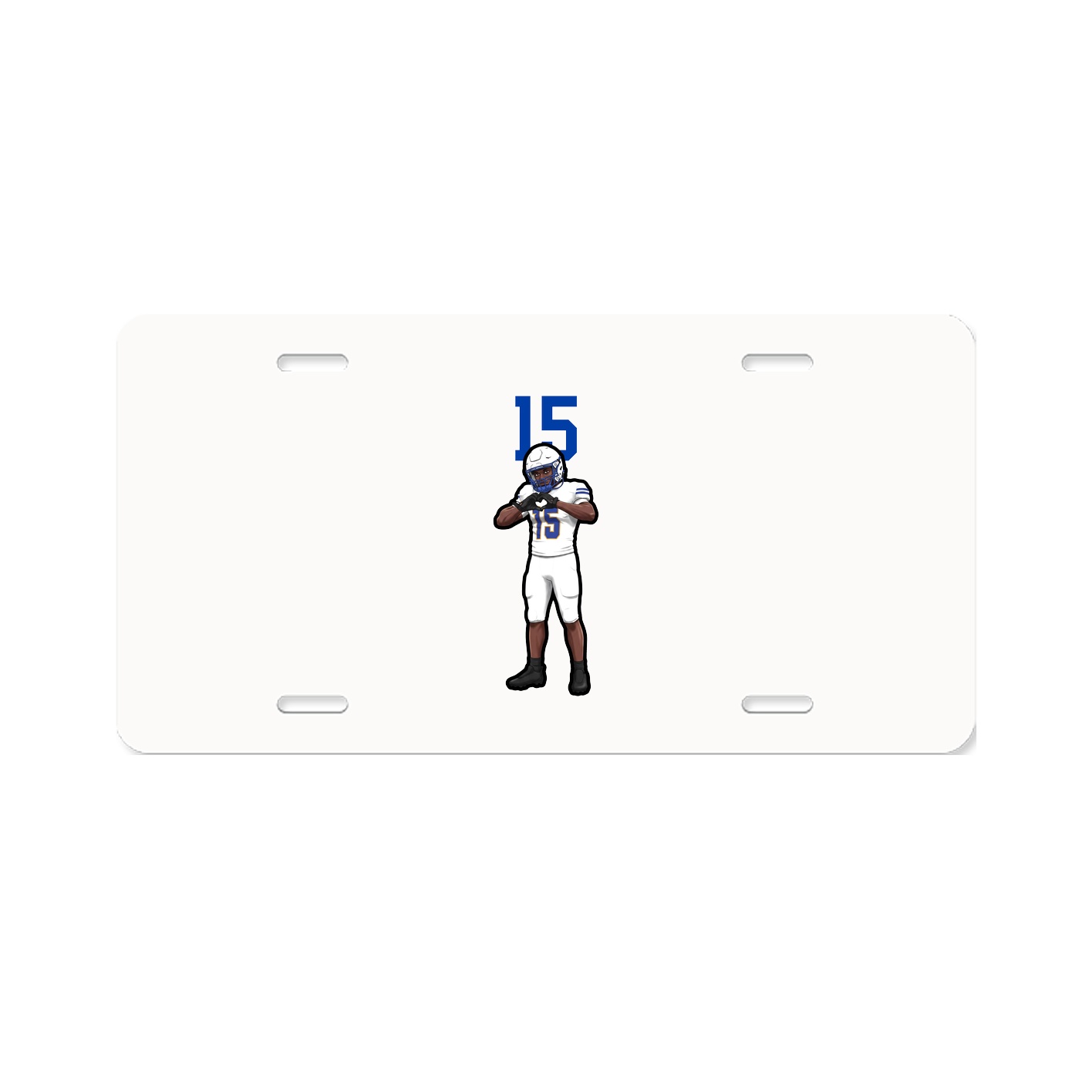 License Plate — Number Top in Classic