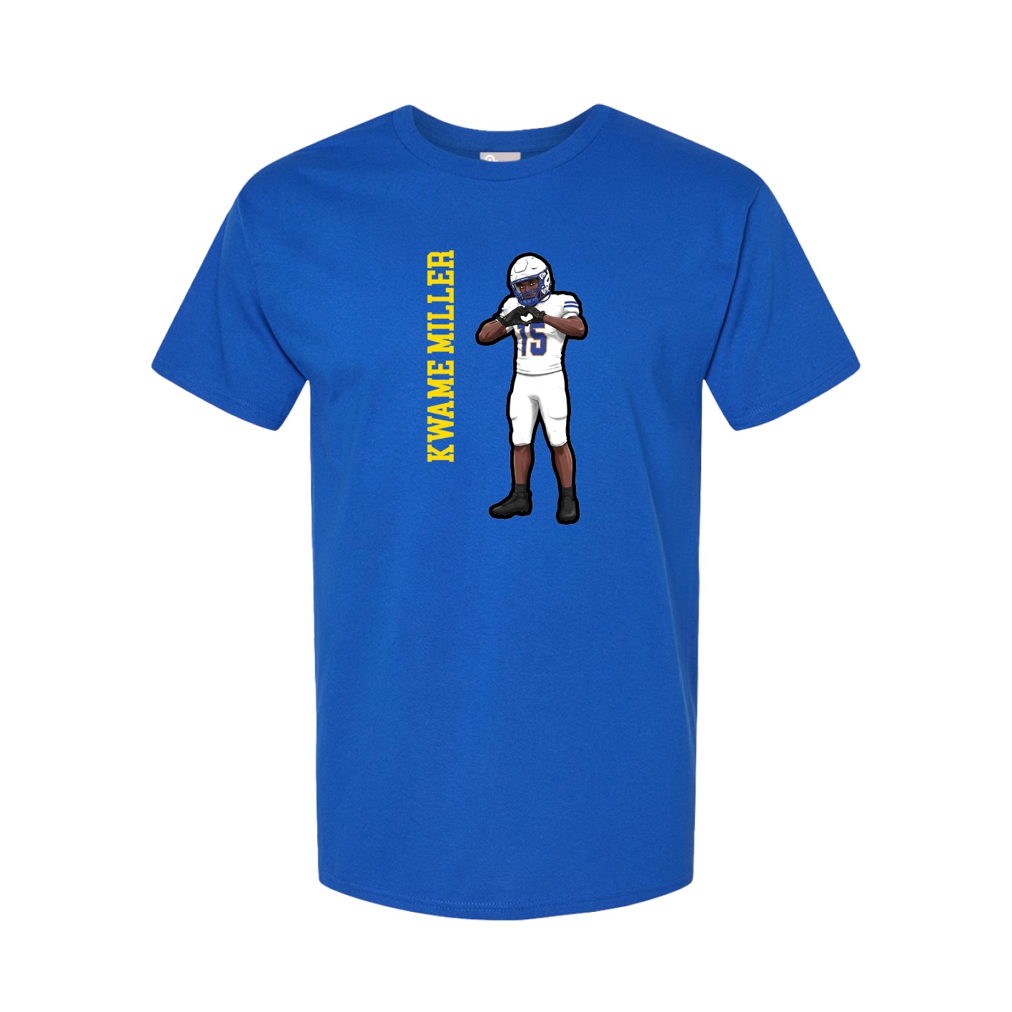 Tee — Name Vertical in Royal
