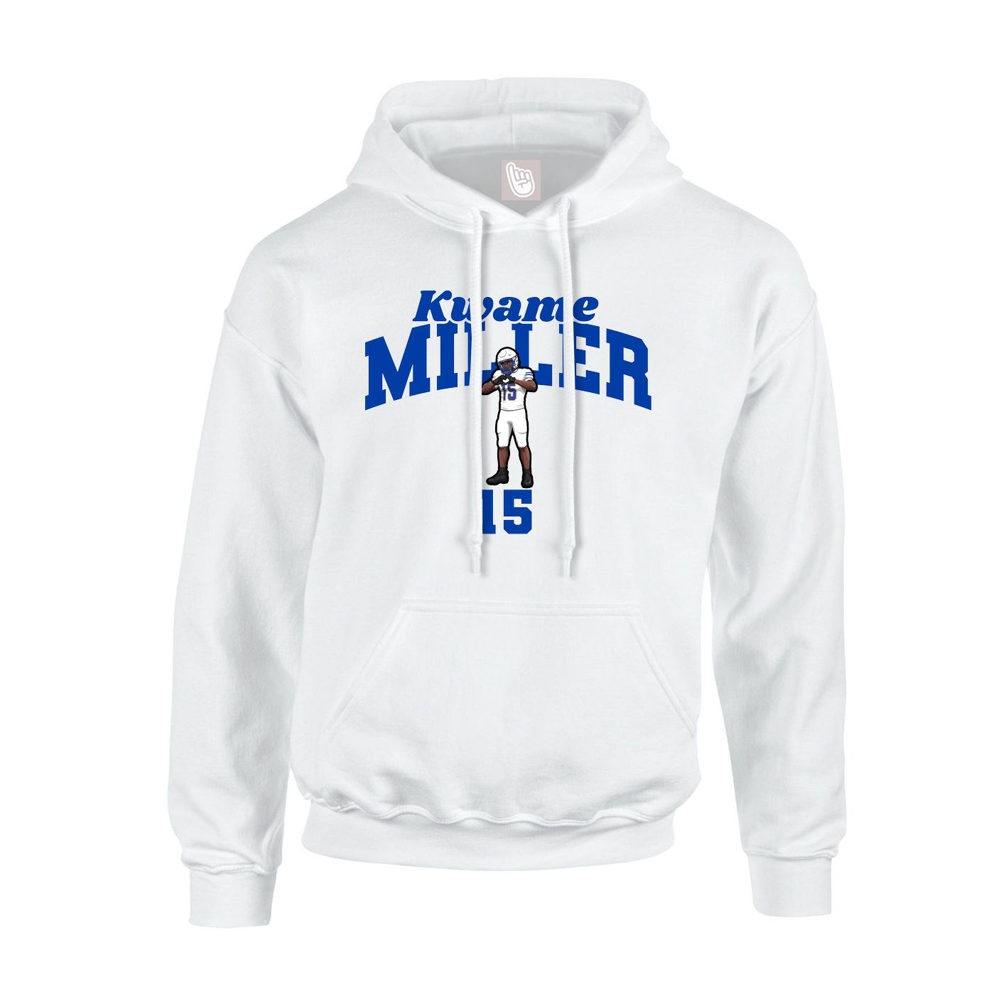 Hoodie — Signature Arch in White