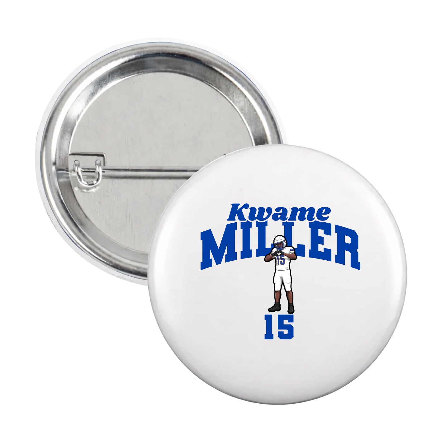 Game Day Button — Signature Arch in White