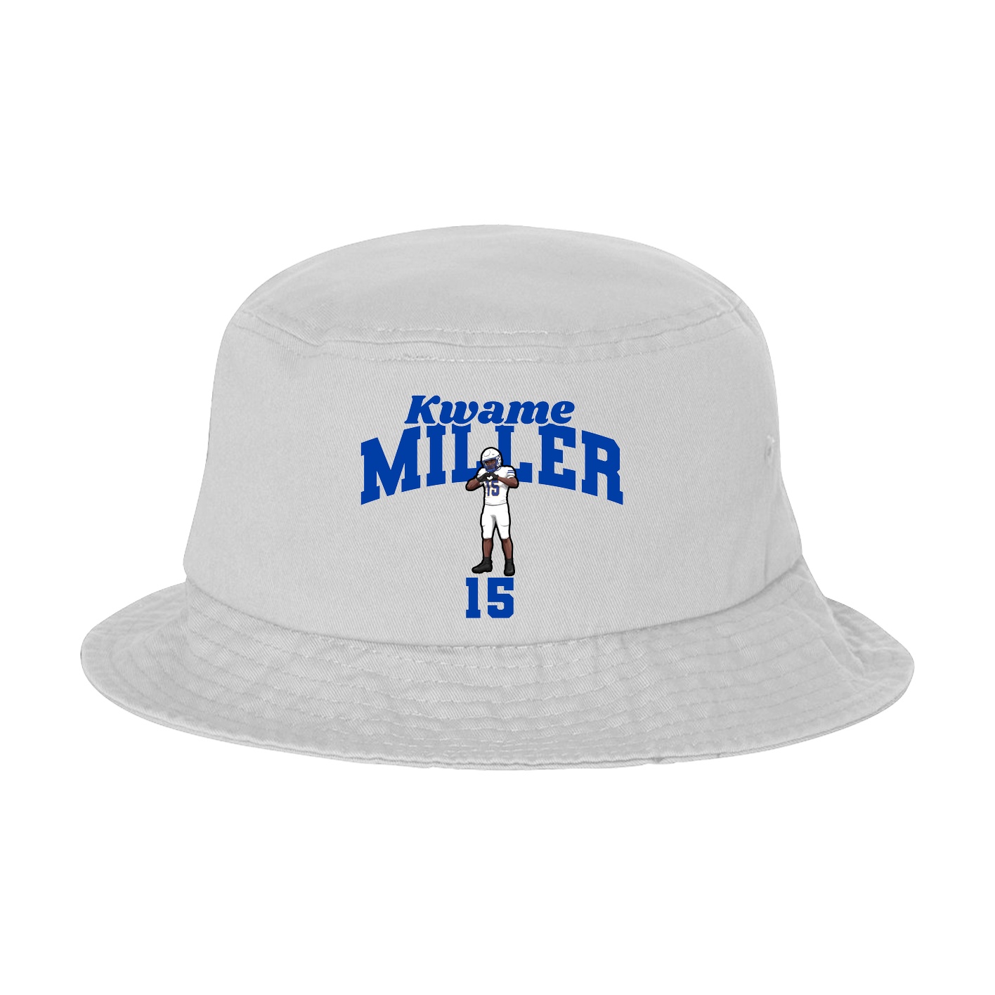 Bucket Cap — Signature Arch in White