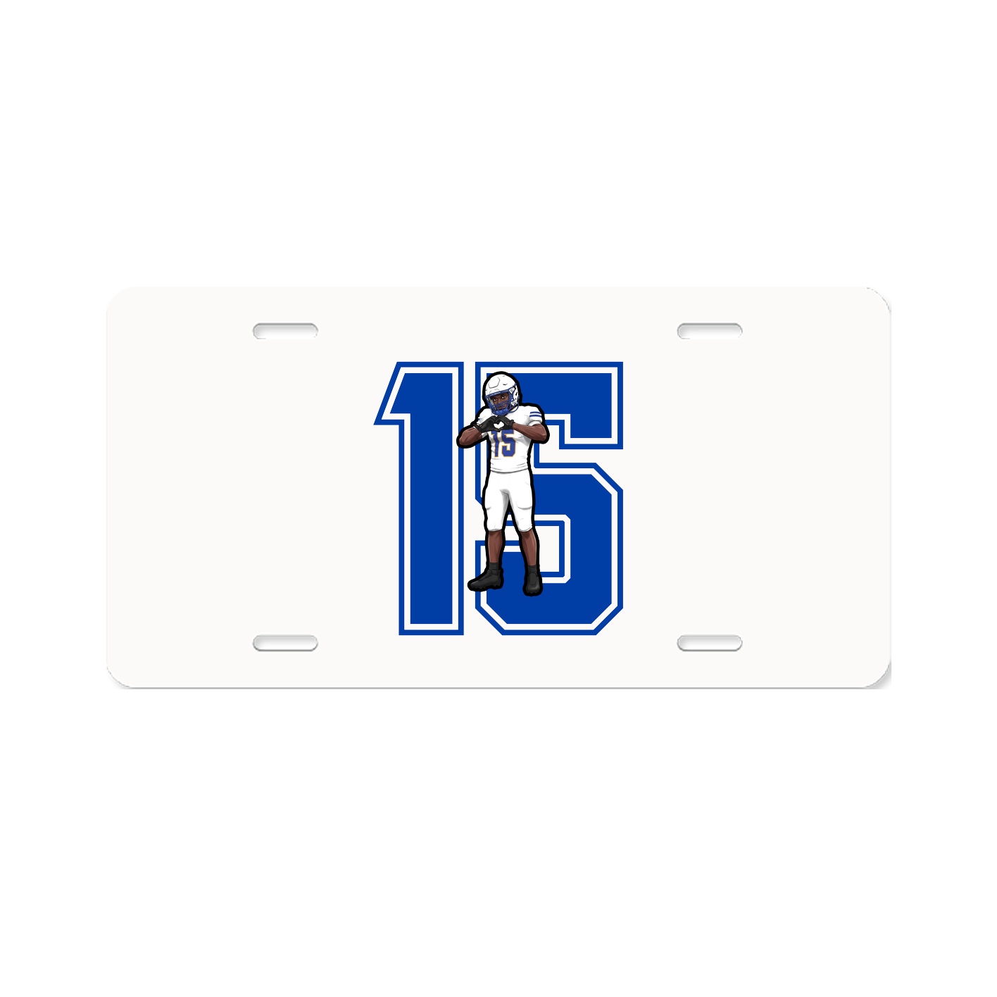License Plate — Number in Classic