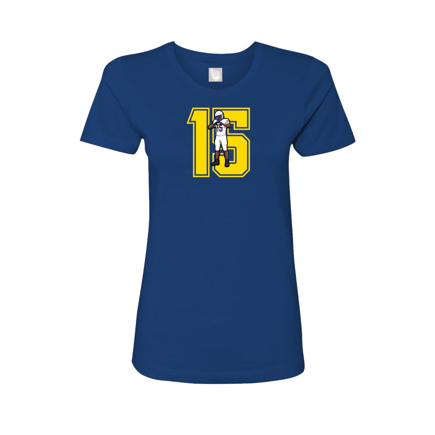 Womens Tee — Number in Royal