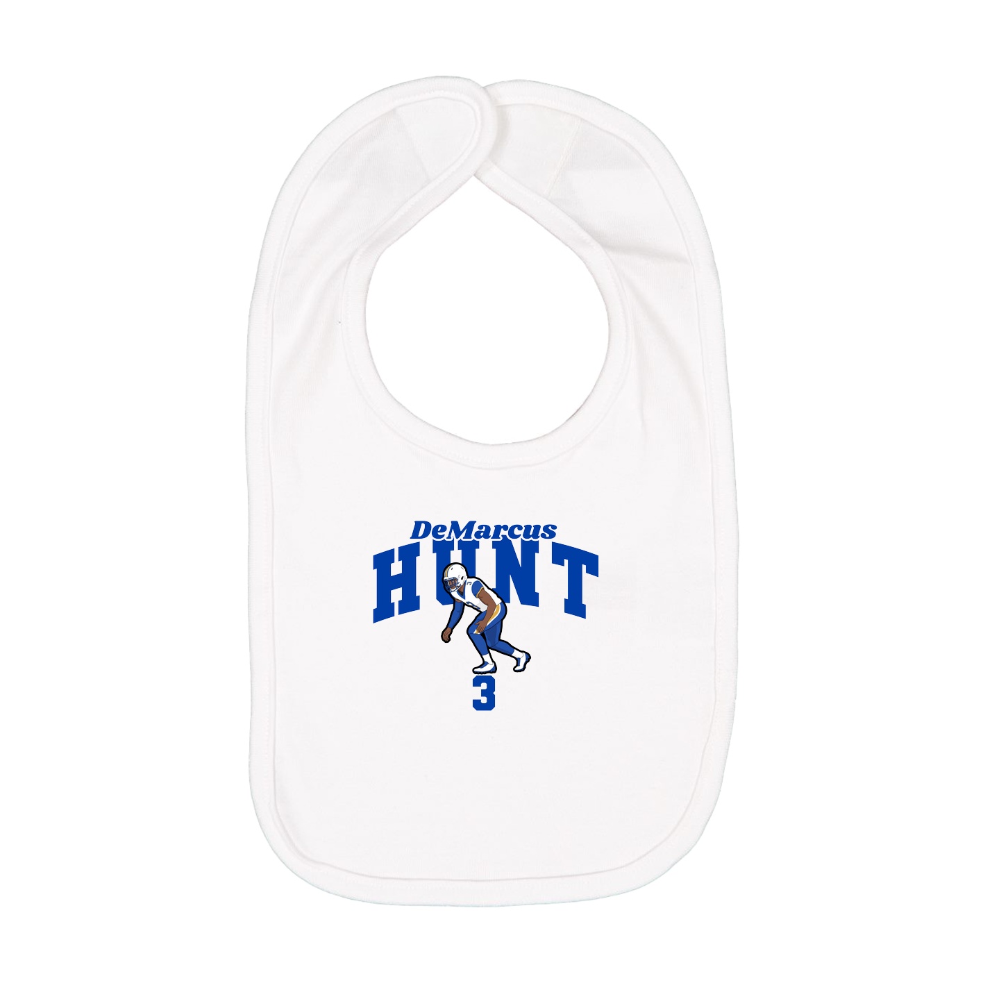 Infant Bib — Signature Arch in White