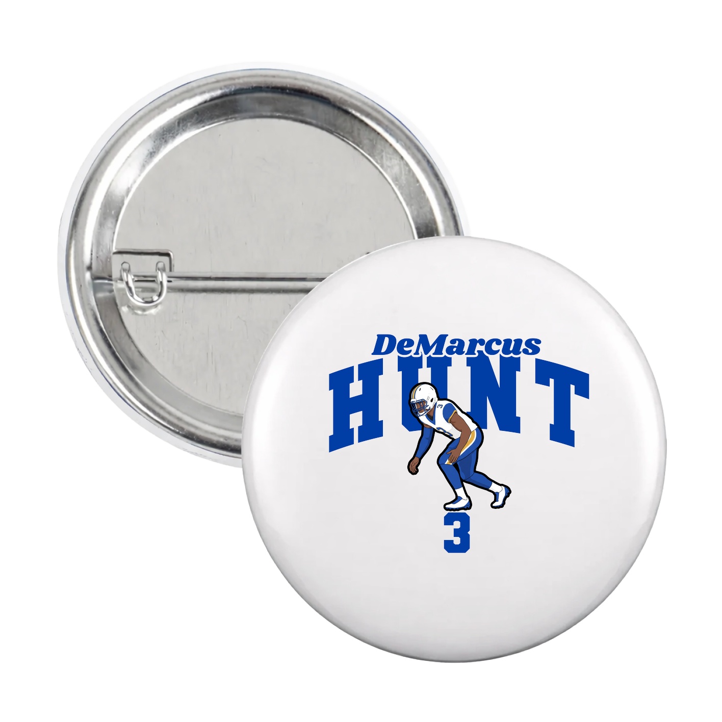 Game Day Button — Signature Arch in White