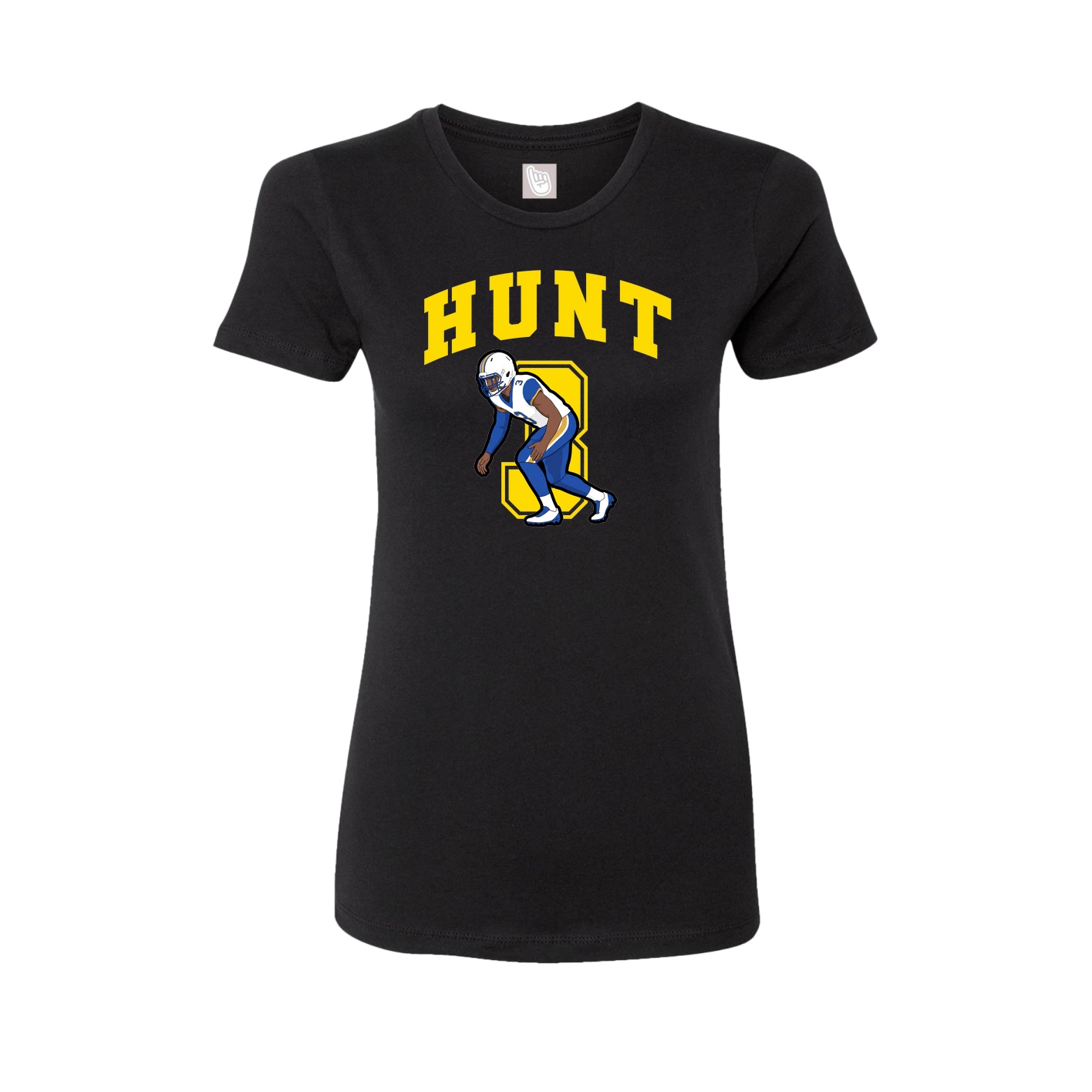 Womens Tee — Number in Black