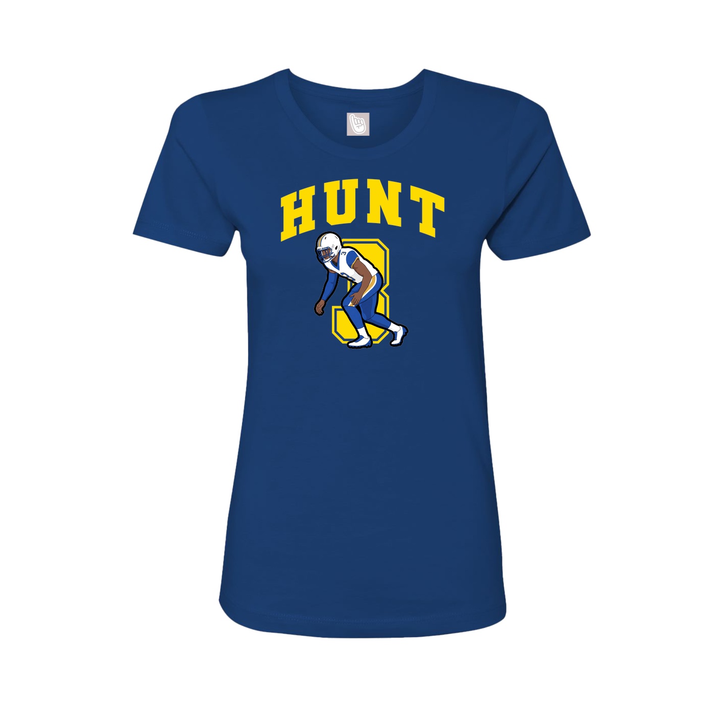 Womens Tee — Number in Royal