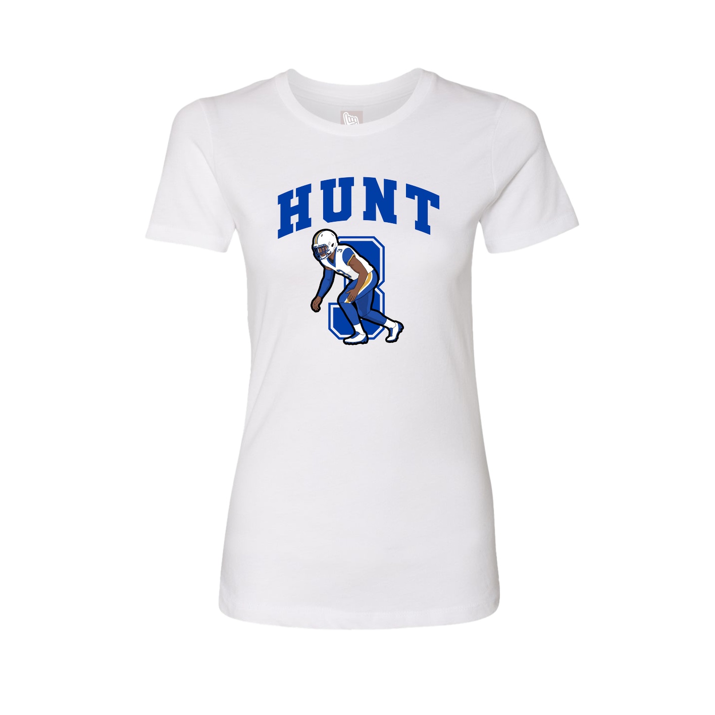 Womens Tee — Number in White