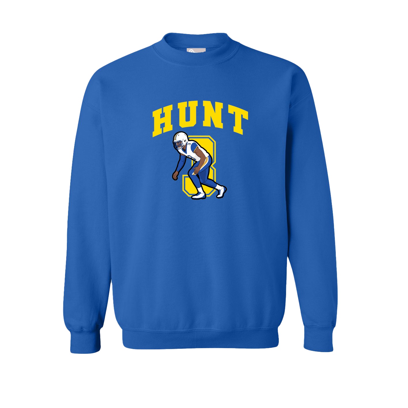 Fleece Crew — Number in Royal