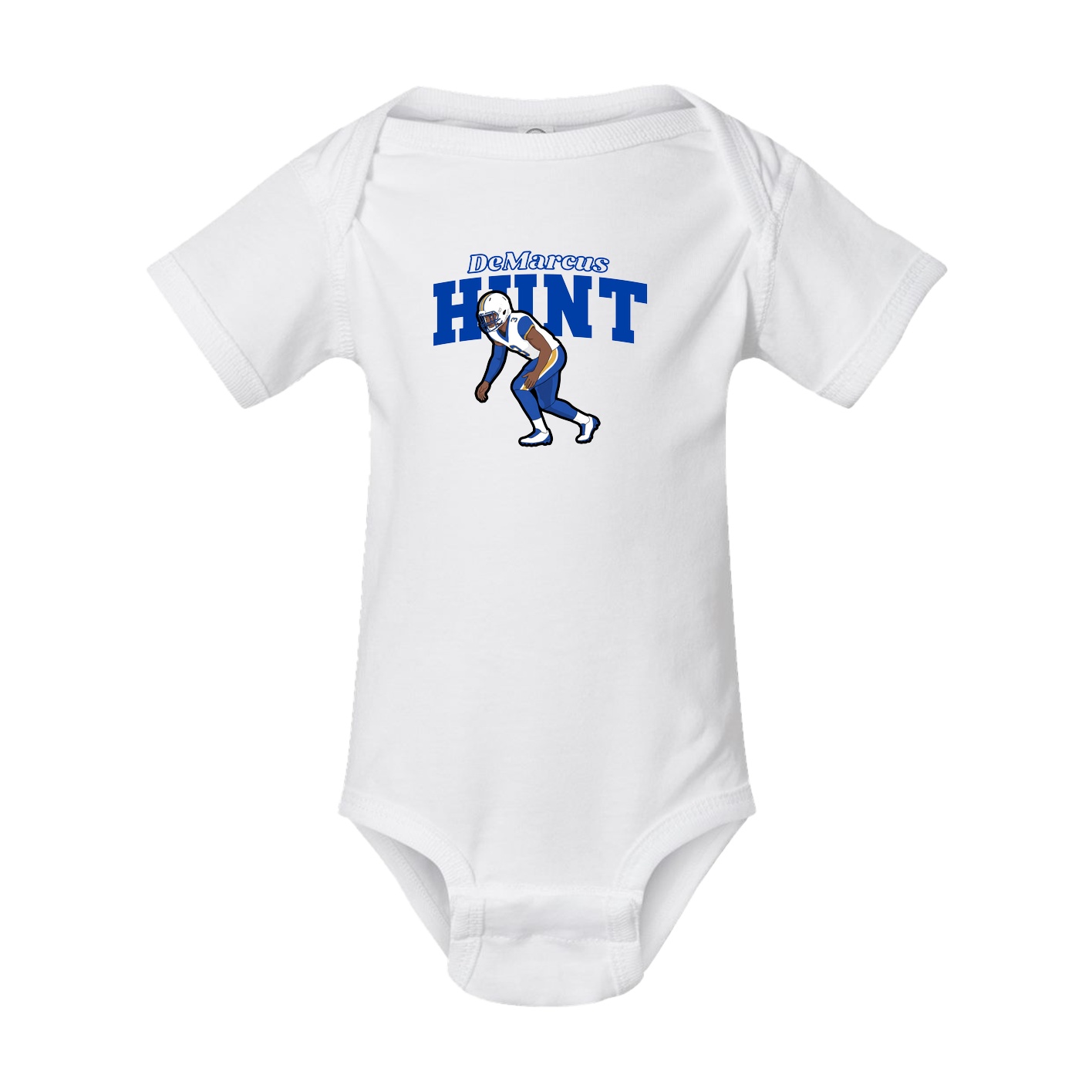 Baby Onesie — Name Arch in White