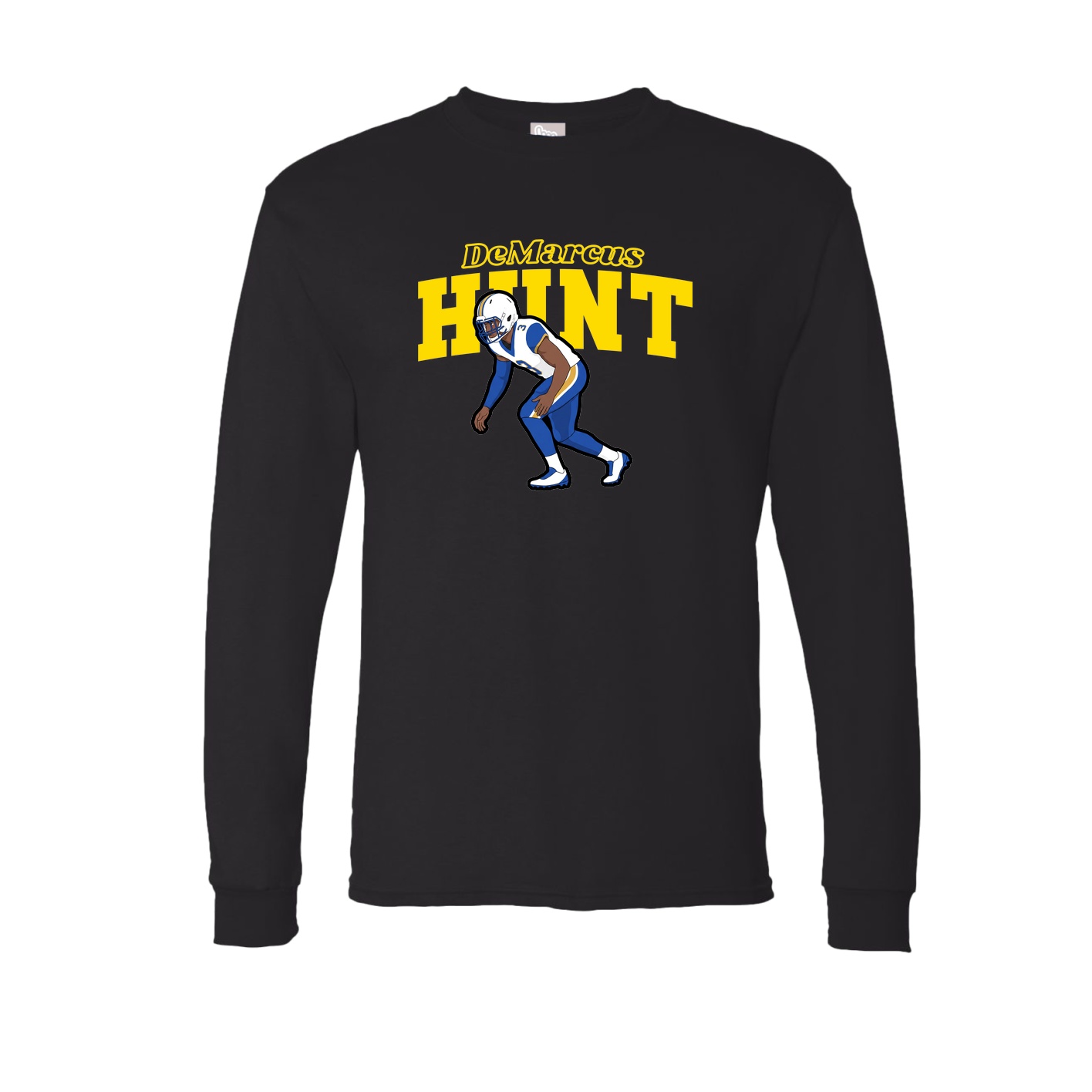 Long Sleeve Tee — Name Arch in Black