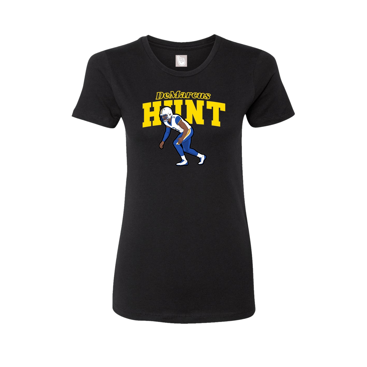 Womens Tee — Name Arch in Black