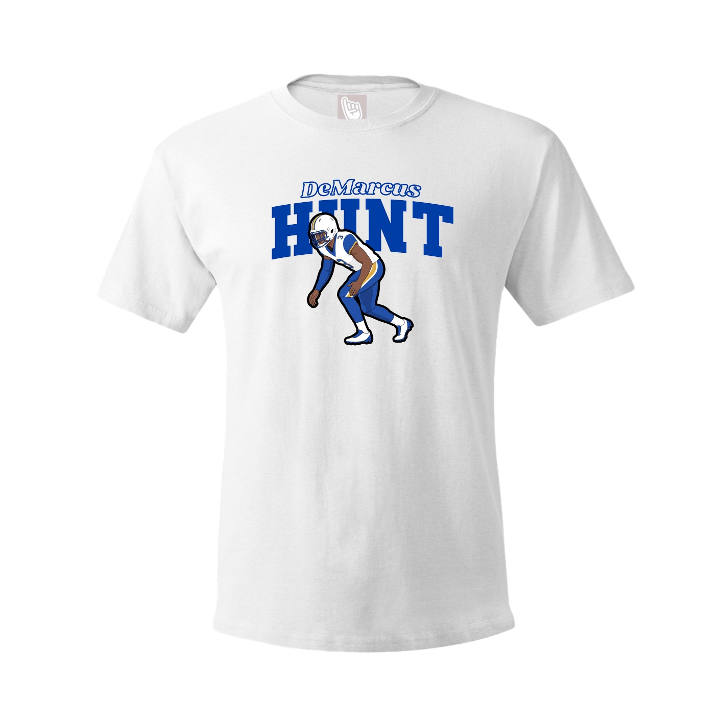 Youth Tee — Name Arch in White