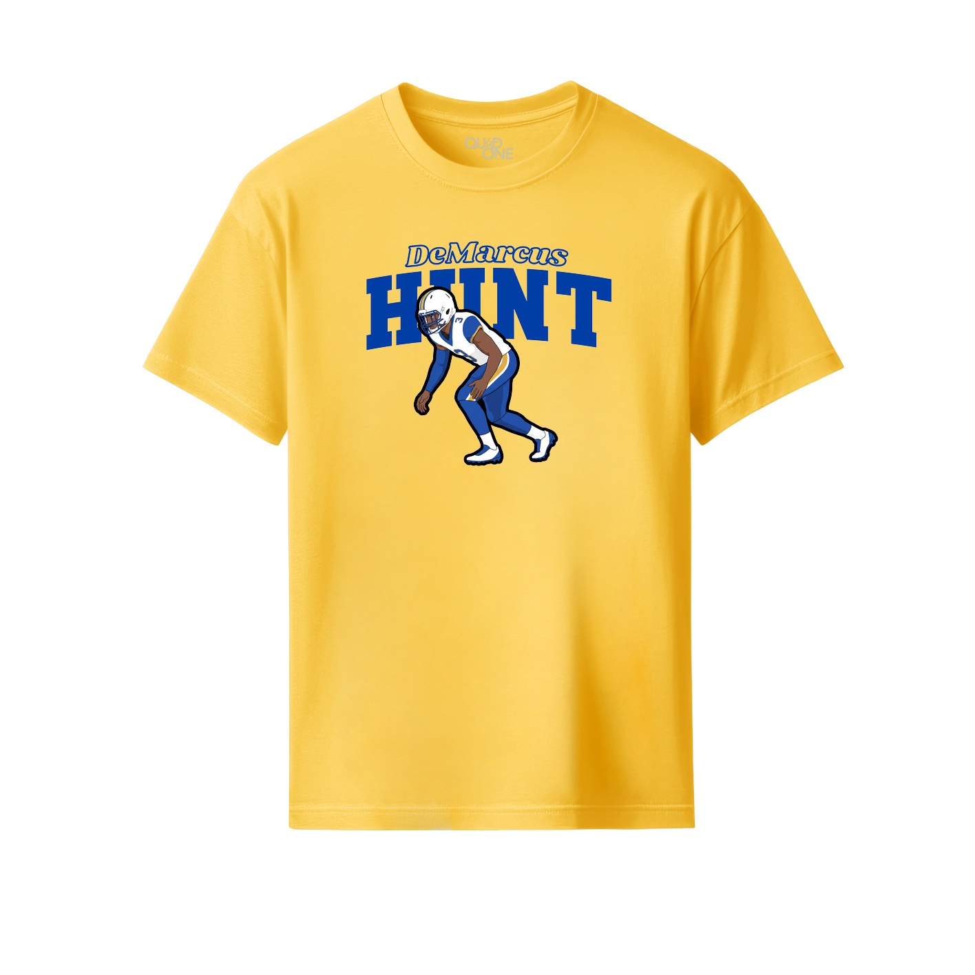 Youth Tee — Name Arch in Yellow