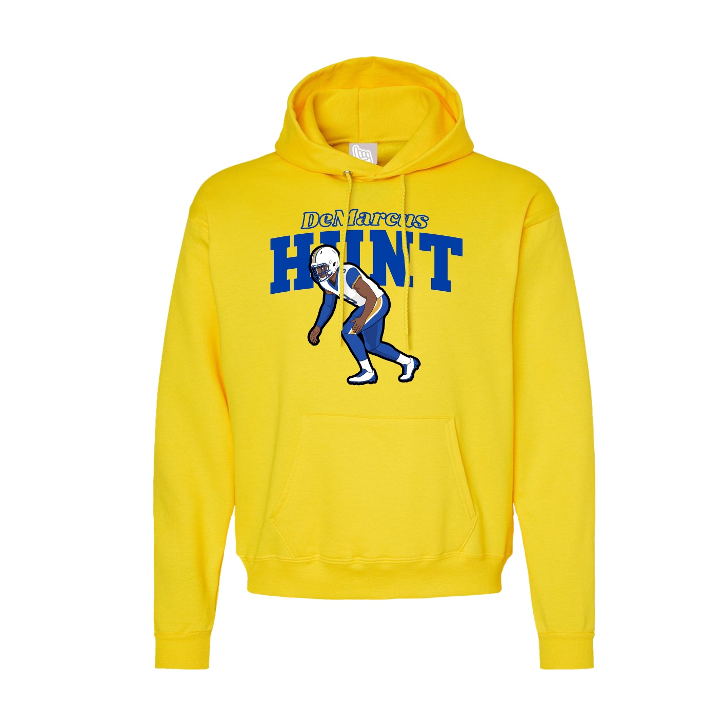 Hoodie — Name Arch in Yellow