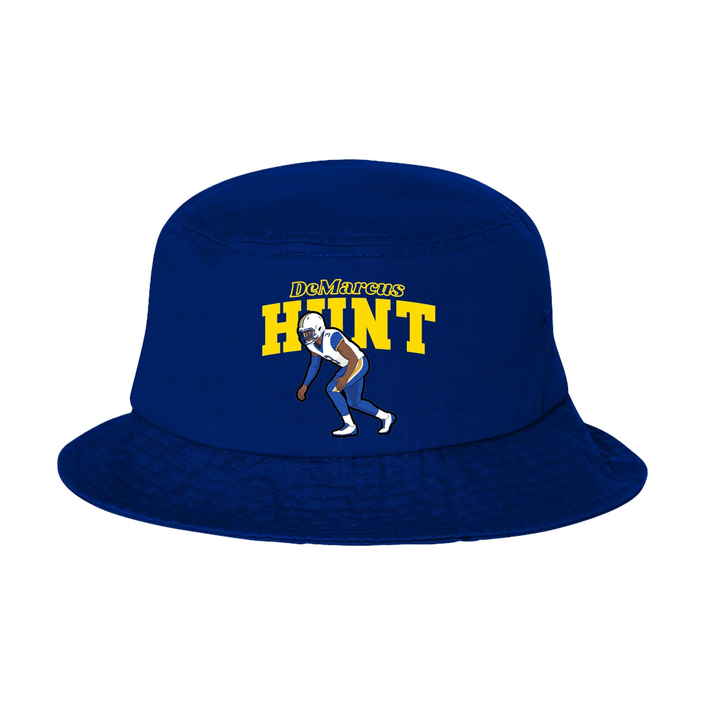 Bucket Cap — Name Arch in Royal Blue