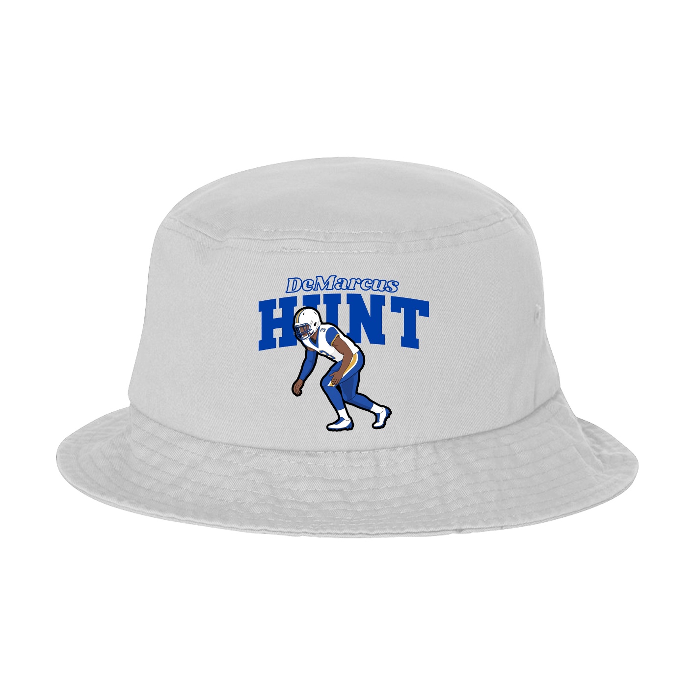 Bucket Cap — Name Arch in White