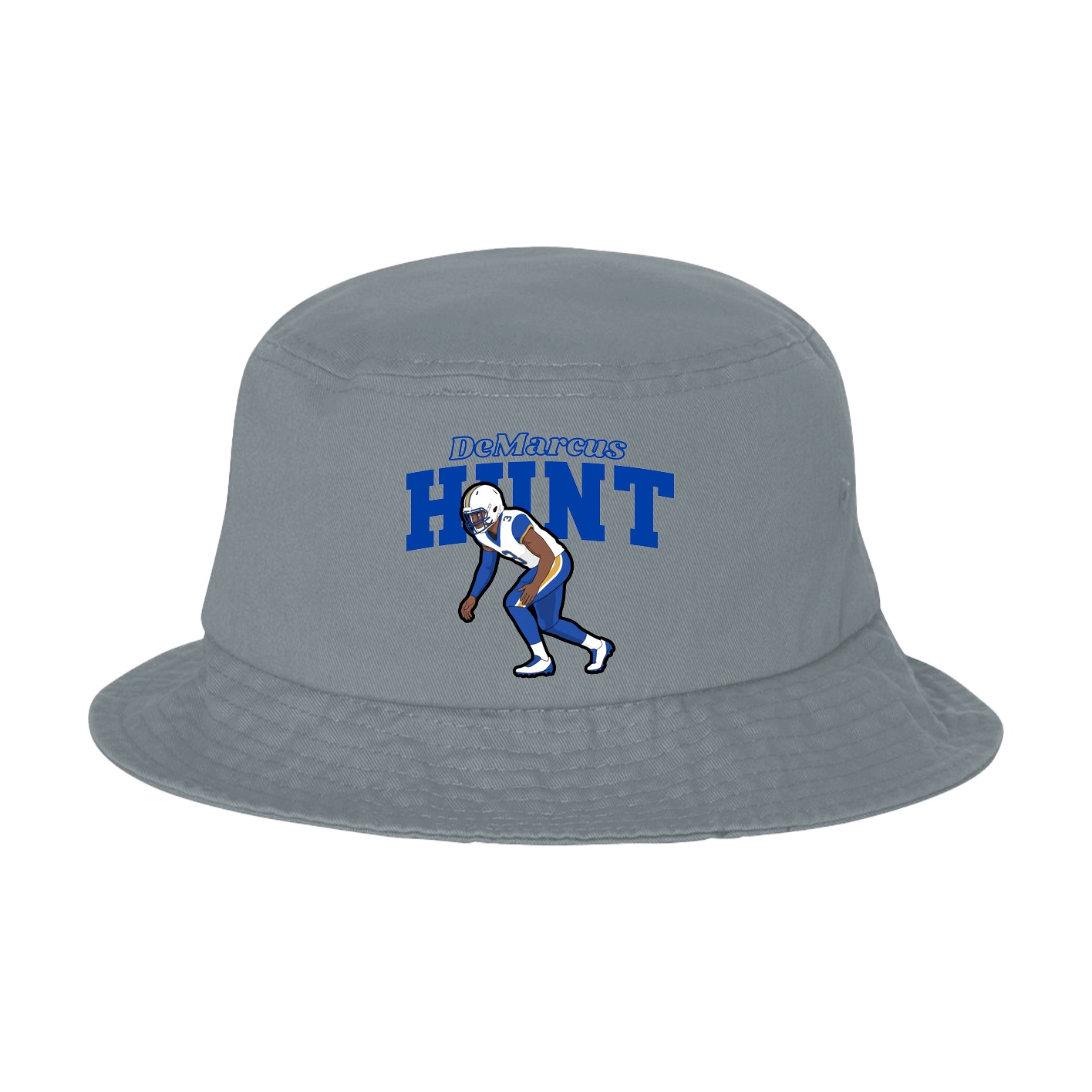 Bucket Cap — Name Arch in Grey
