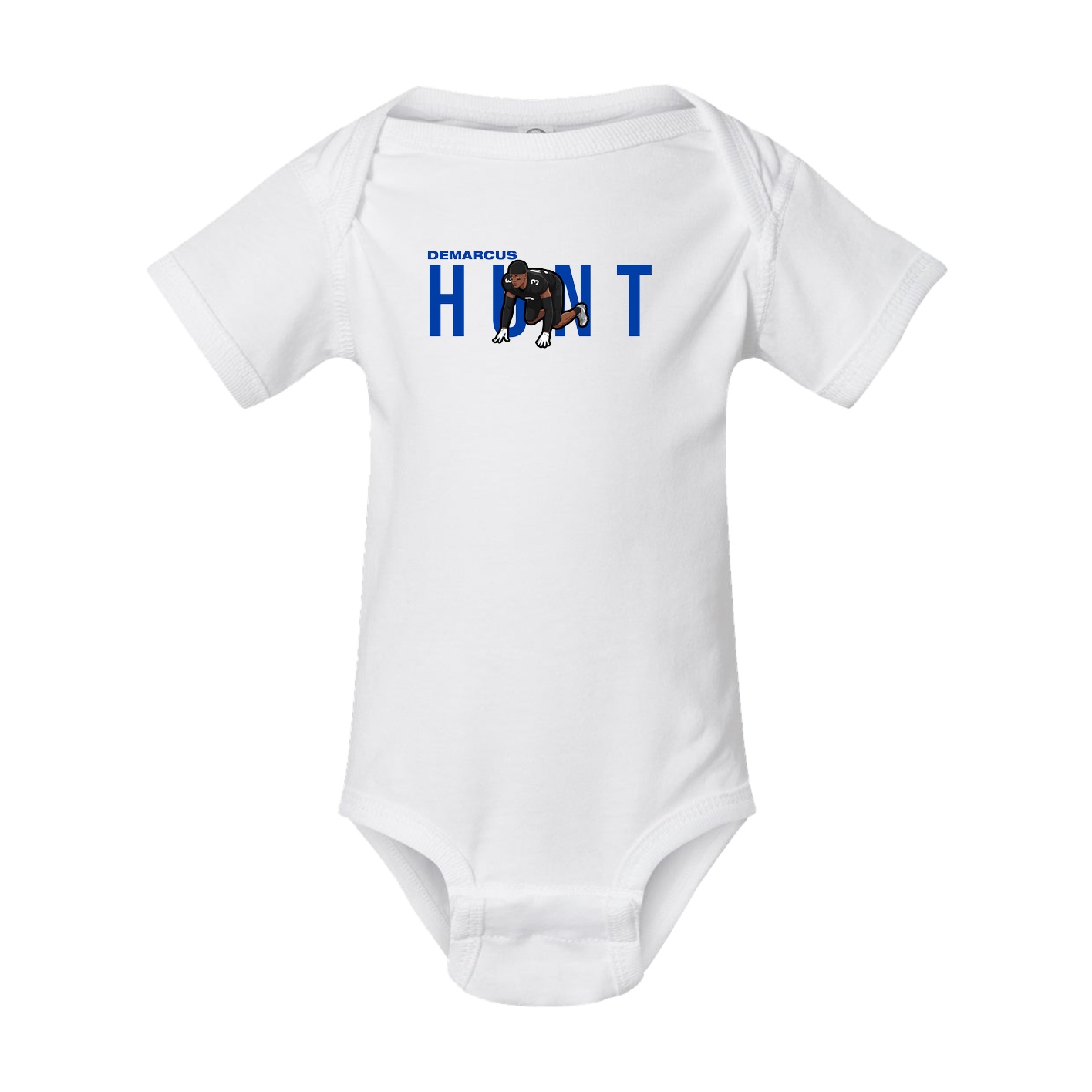 Baby Onesie — Player Name in White