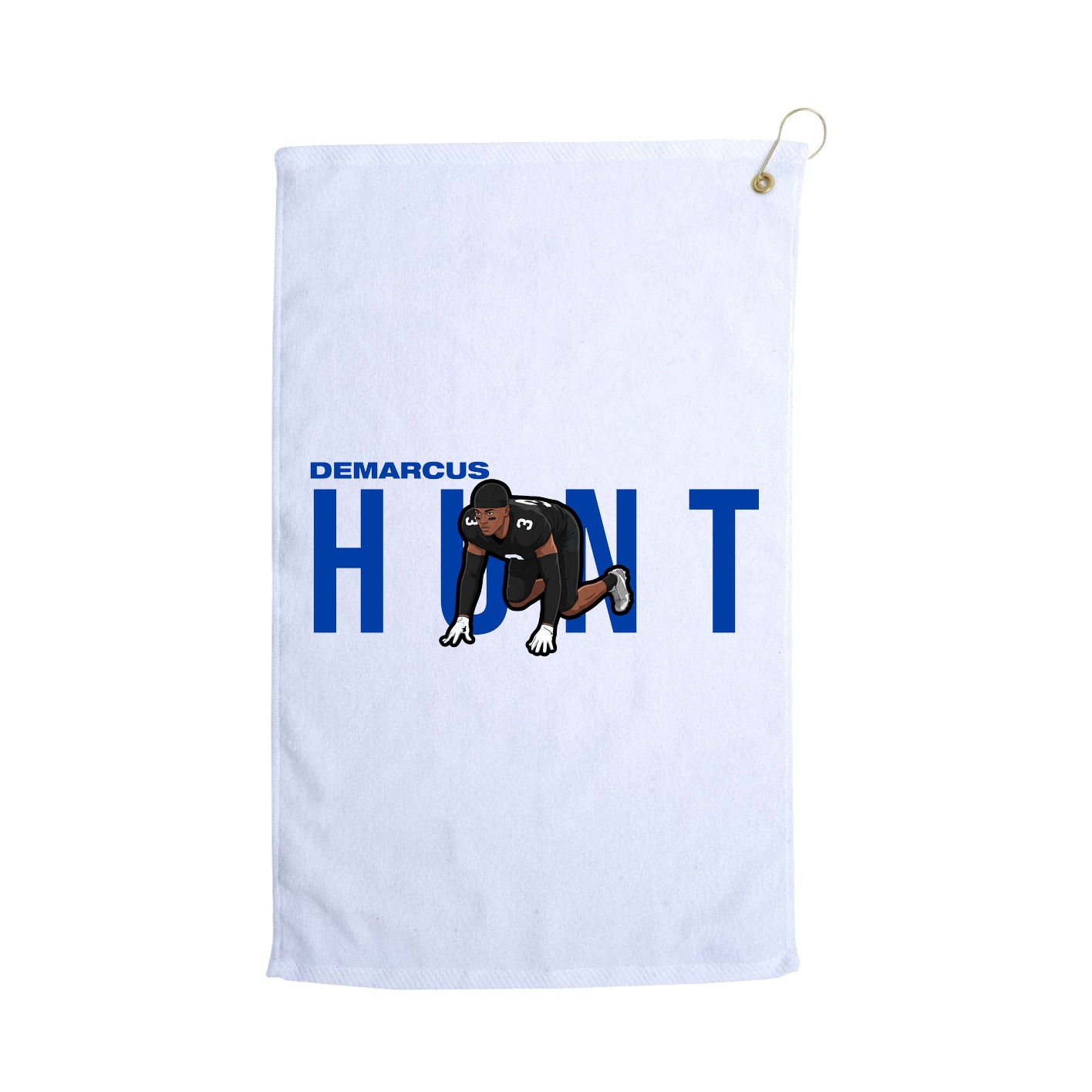 Golf Towel — Player Name in White