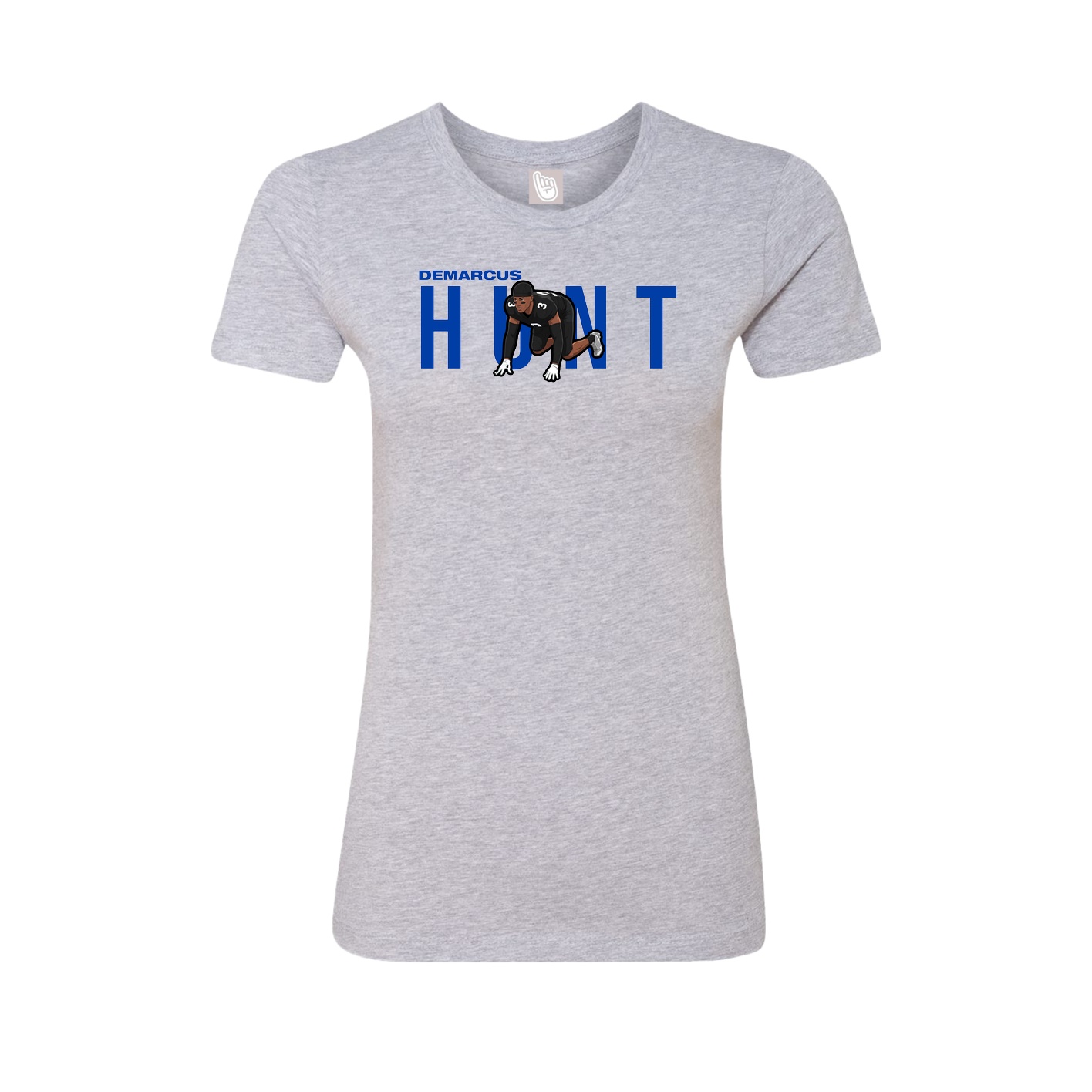 Womens Tee — Player Name in Grey