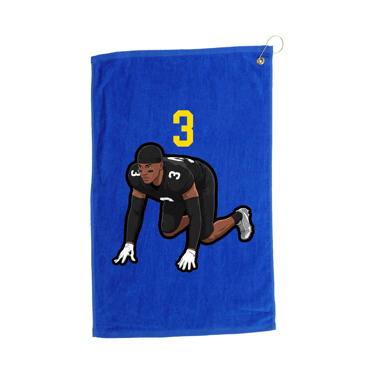 Golf Towel — Number Top in Royal
