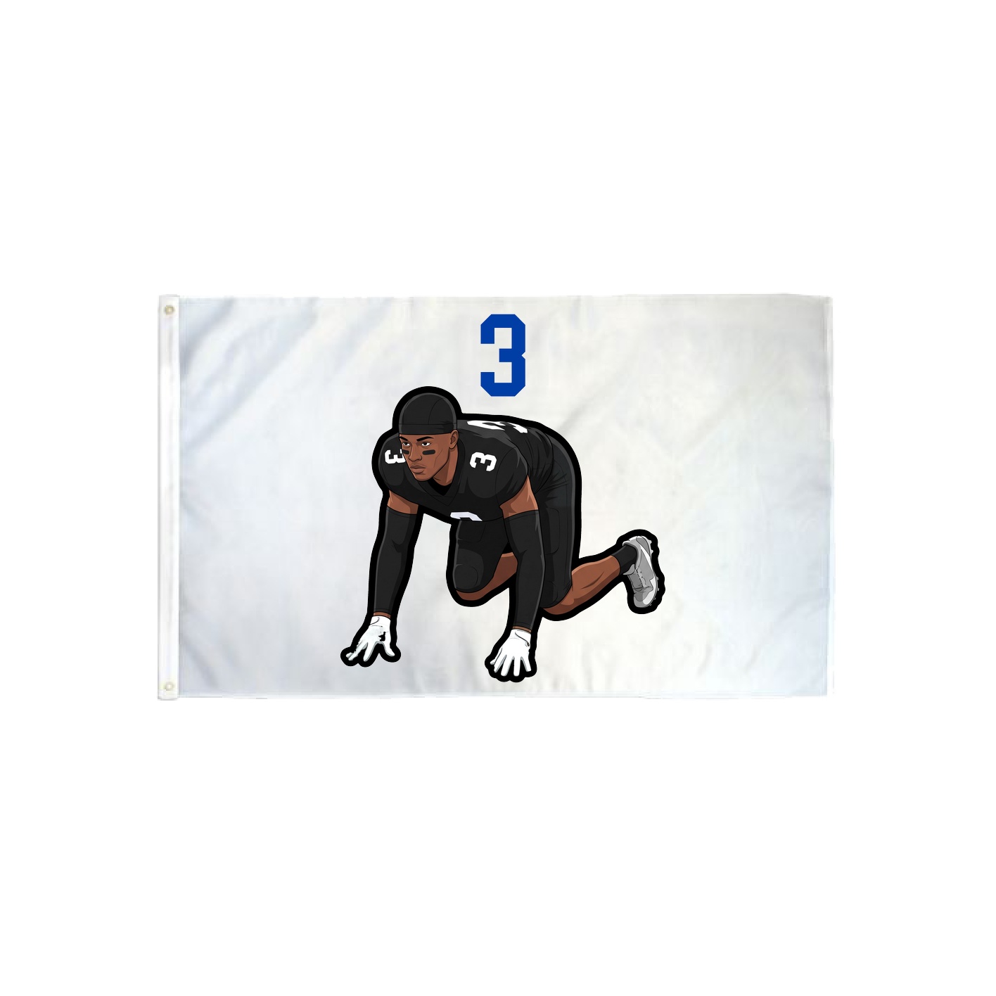 3x5 Flag — Number Top in Classic