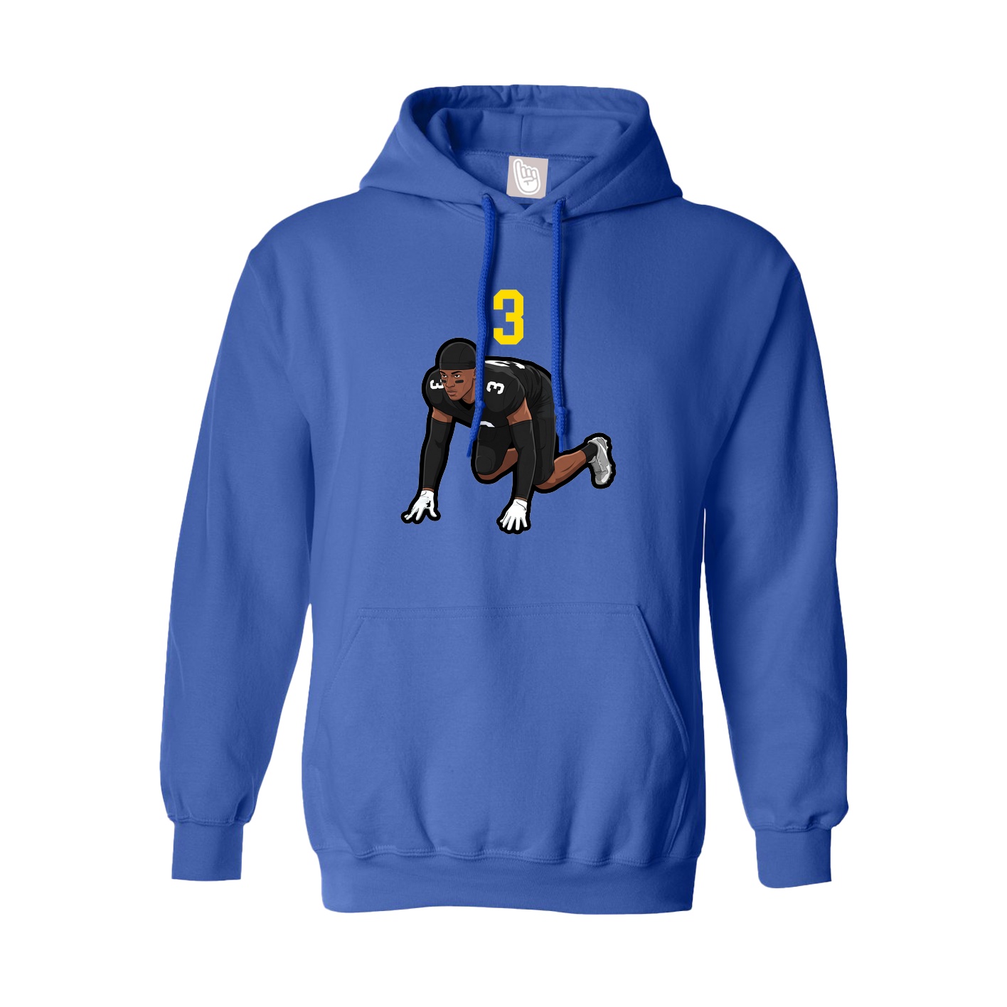 Hoodie — Number Top in Royal