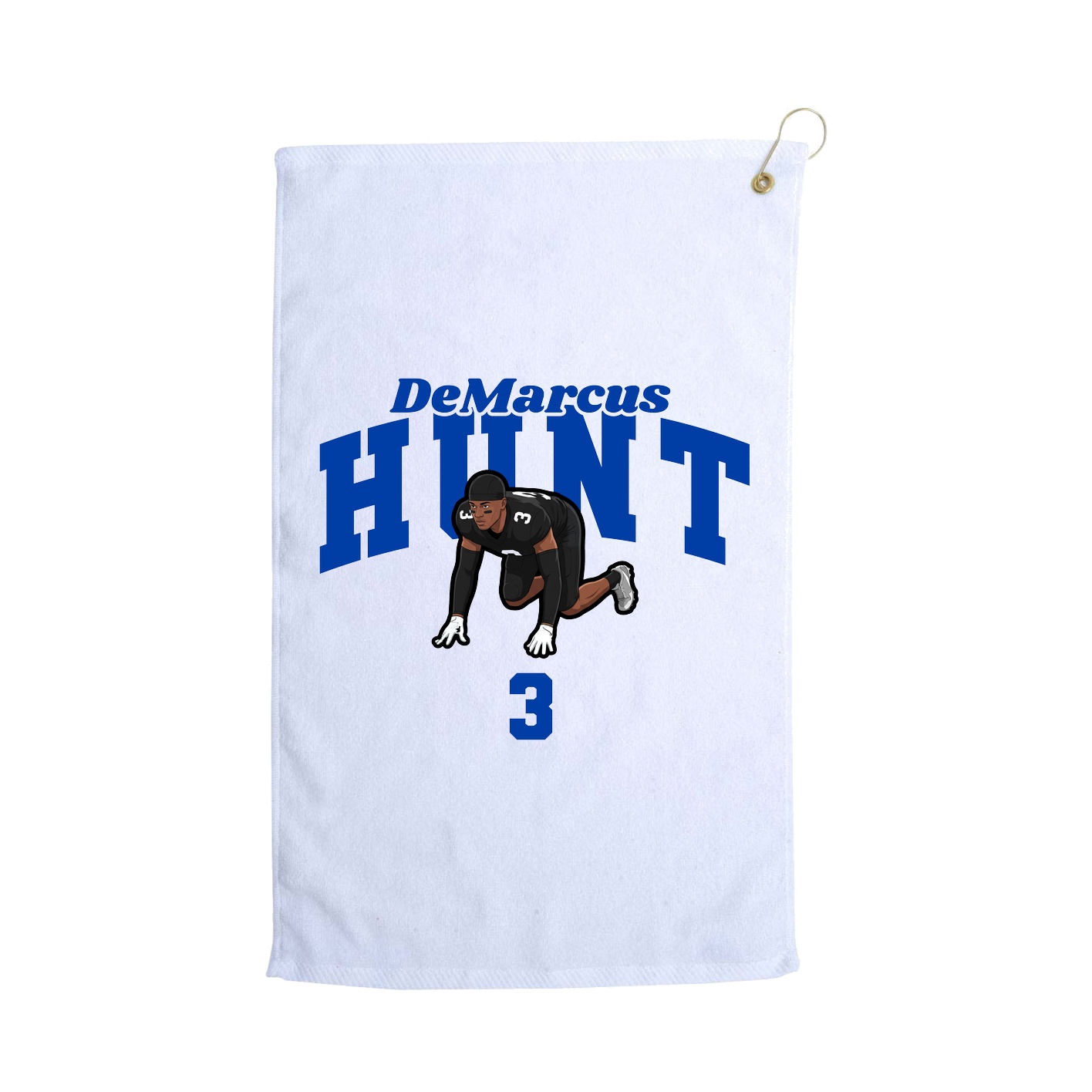 Golf Towel — Signature Arch in White