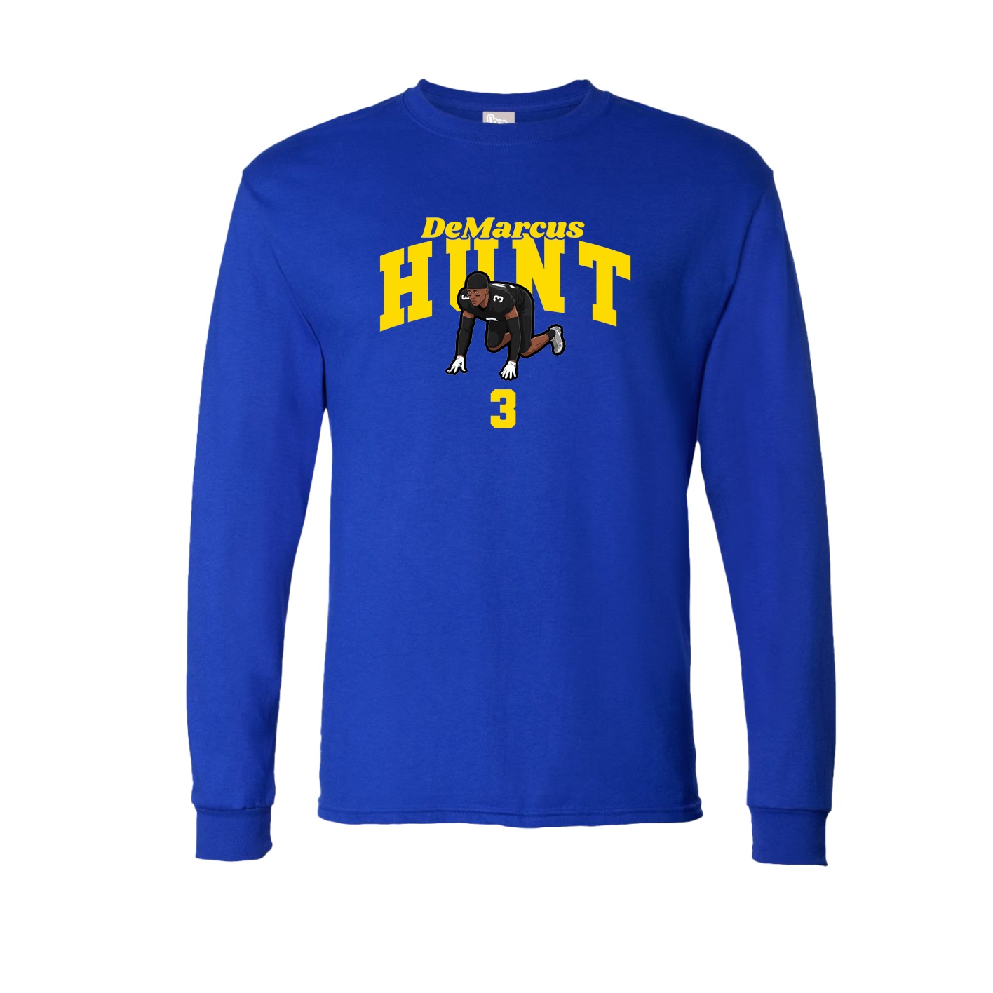 Long Sleeve Tee — Signature Arch in Royal