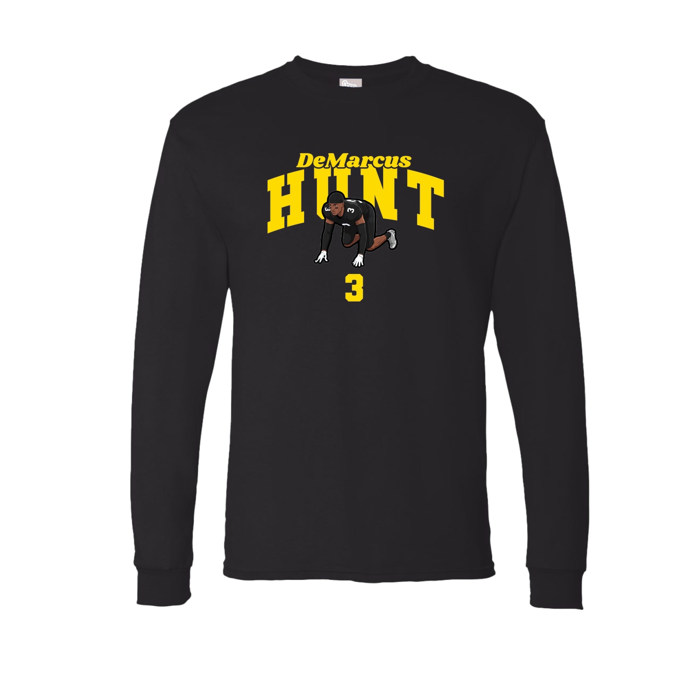 Long Sleeve Tee — Signature Arch in Black