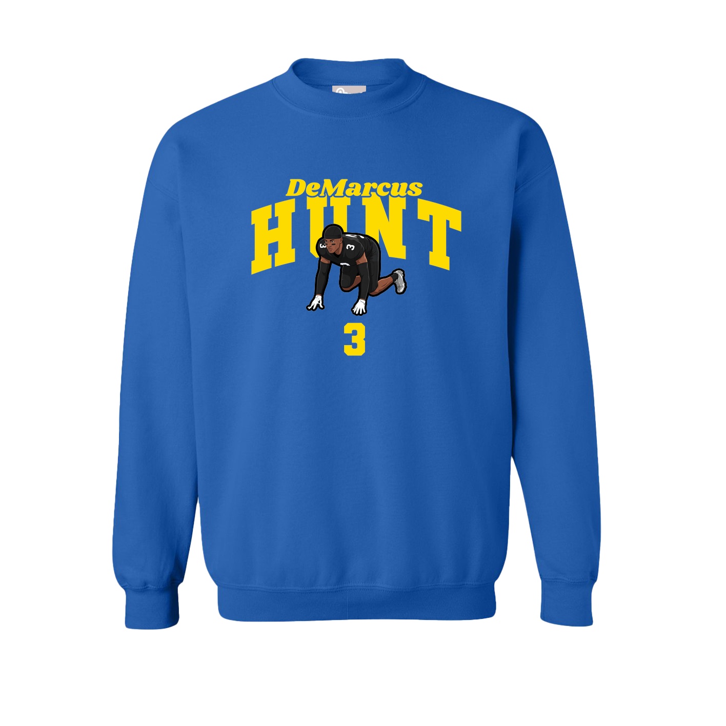 Fleece Crew — Signature Arch in Royal