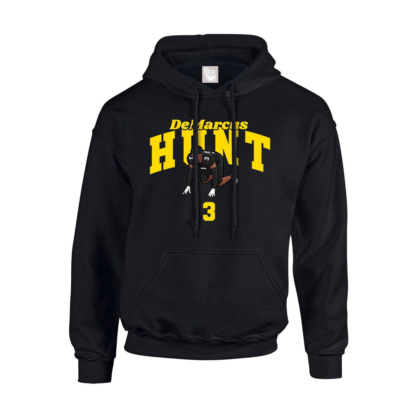 Youth Hoodie — Signature Arch in Black