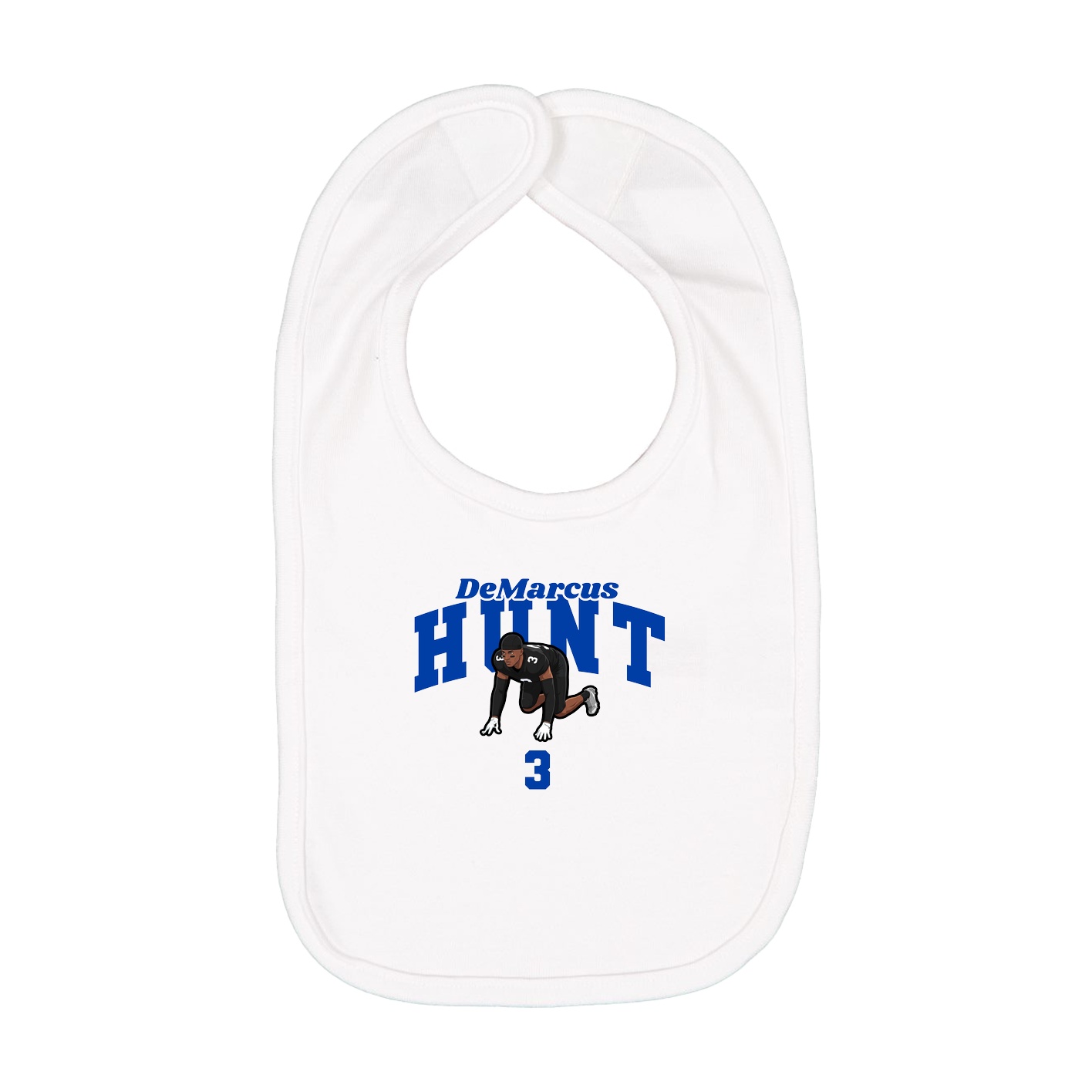 Infant Bib — Signature Arch in White