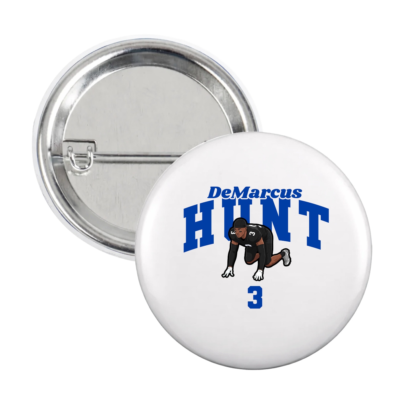 Game Day Button — Signature Arch in White