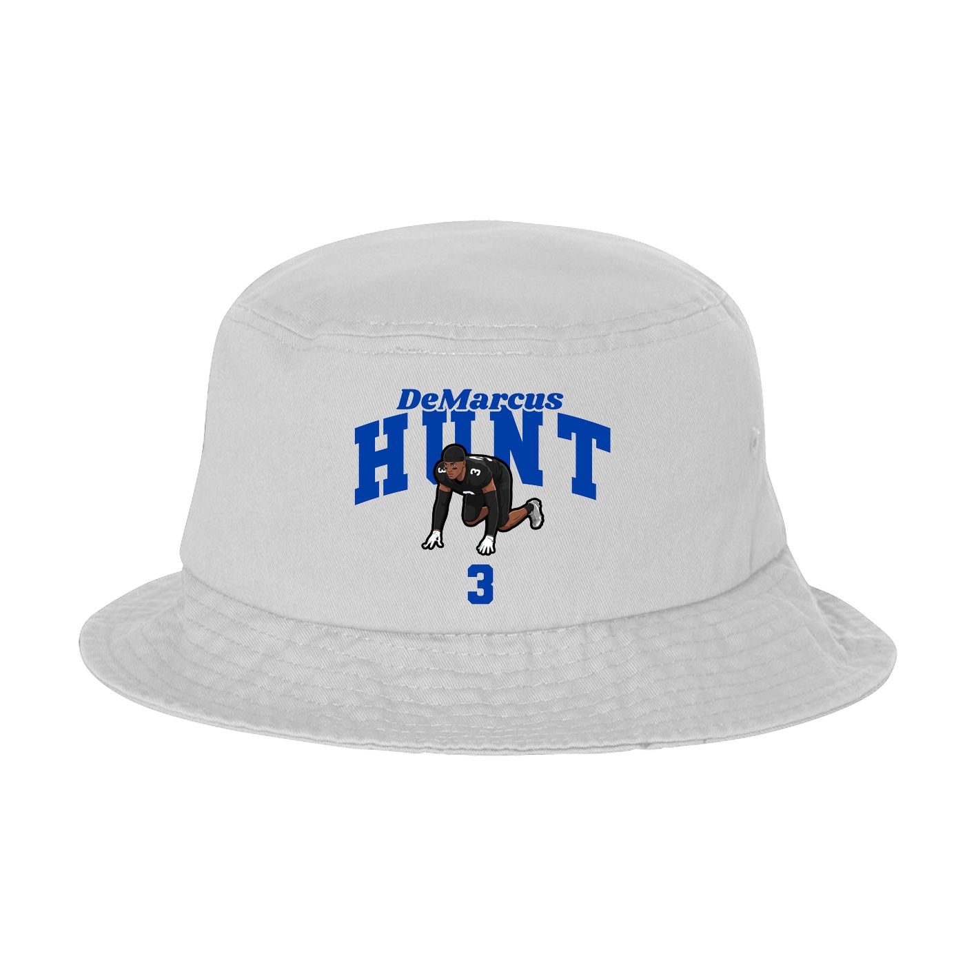 Bucket Cap — Signature Arch in White