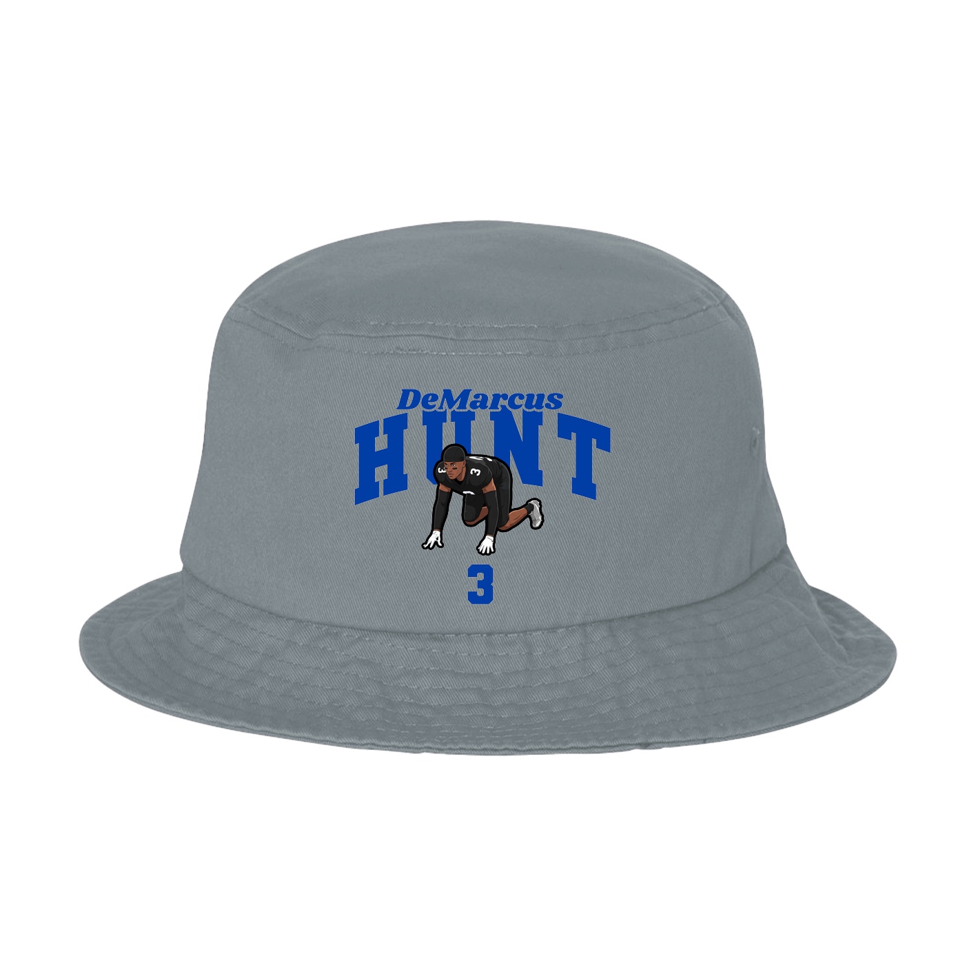 Bucket Cap — Signature Arch in Grey