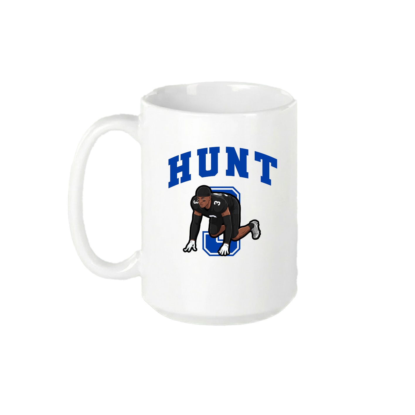 15oz Coffee Mug — Number in White