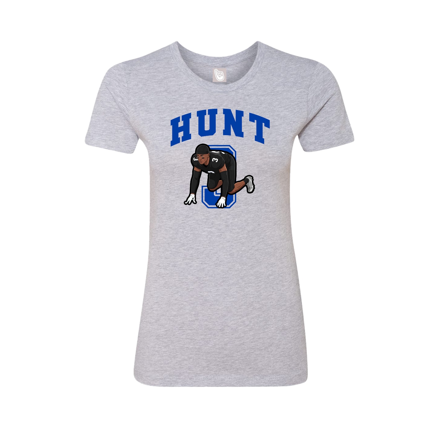 Womens Tee — Number in Grey