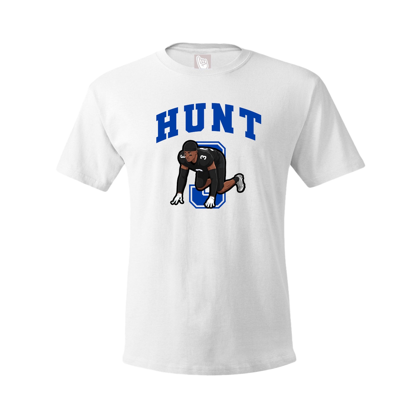 Youth Tee — Number in White