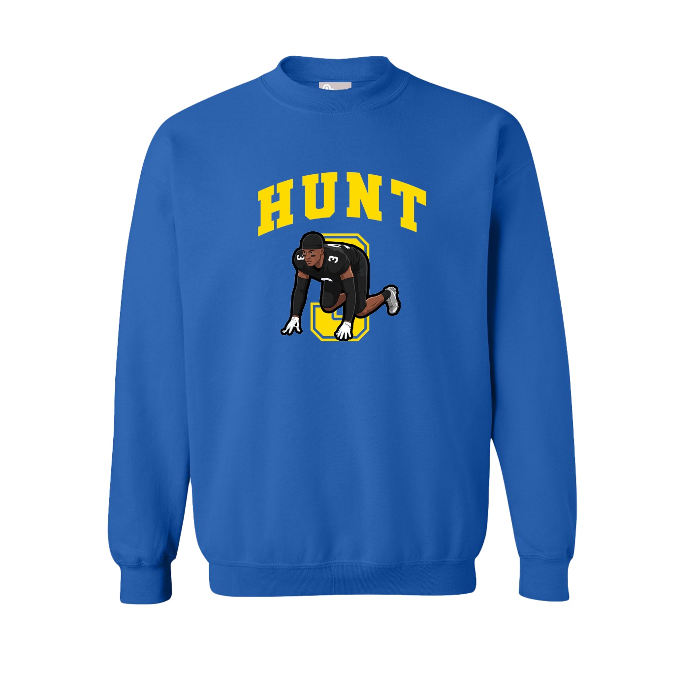 Fleece Crew — Number in Royal