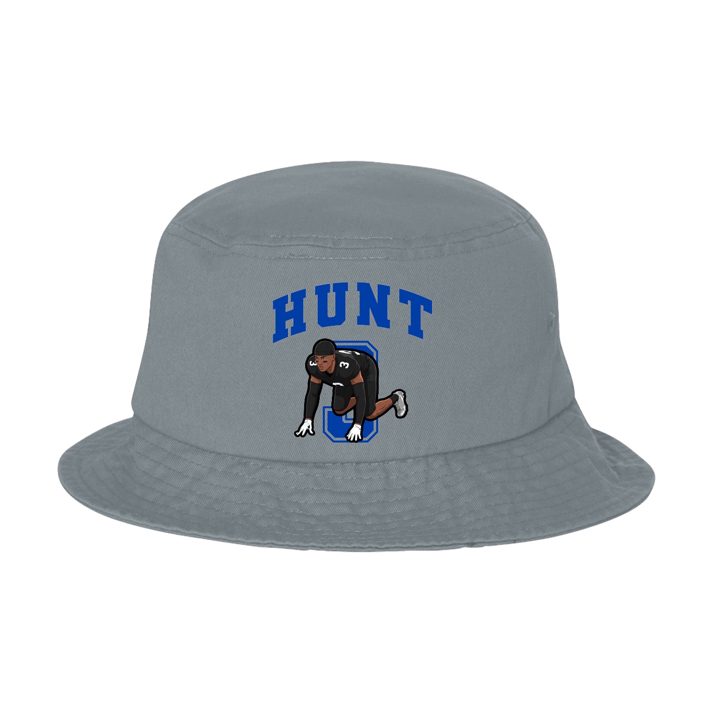 Bucket Cap — Number in Grey