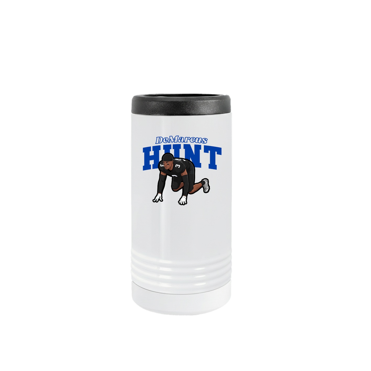 Slim Beverage Holder — Name Arch in White