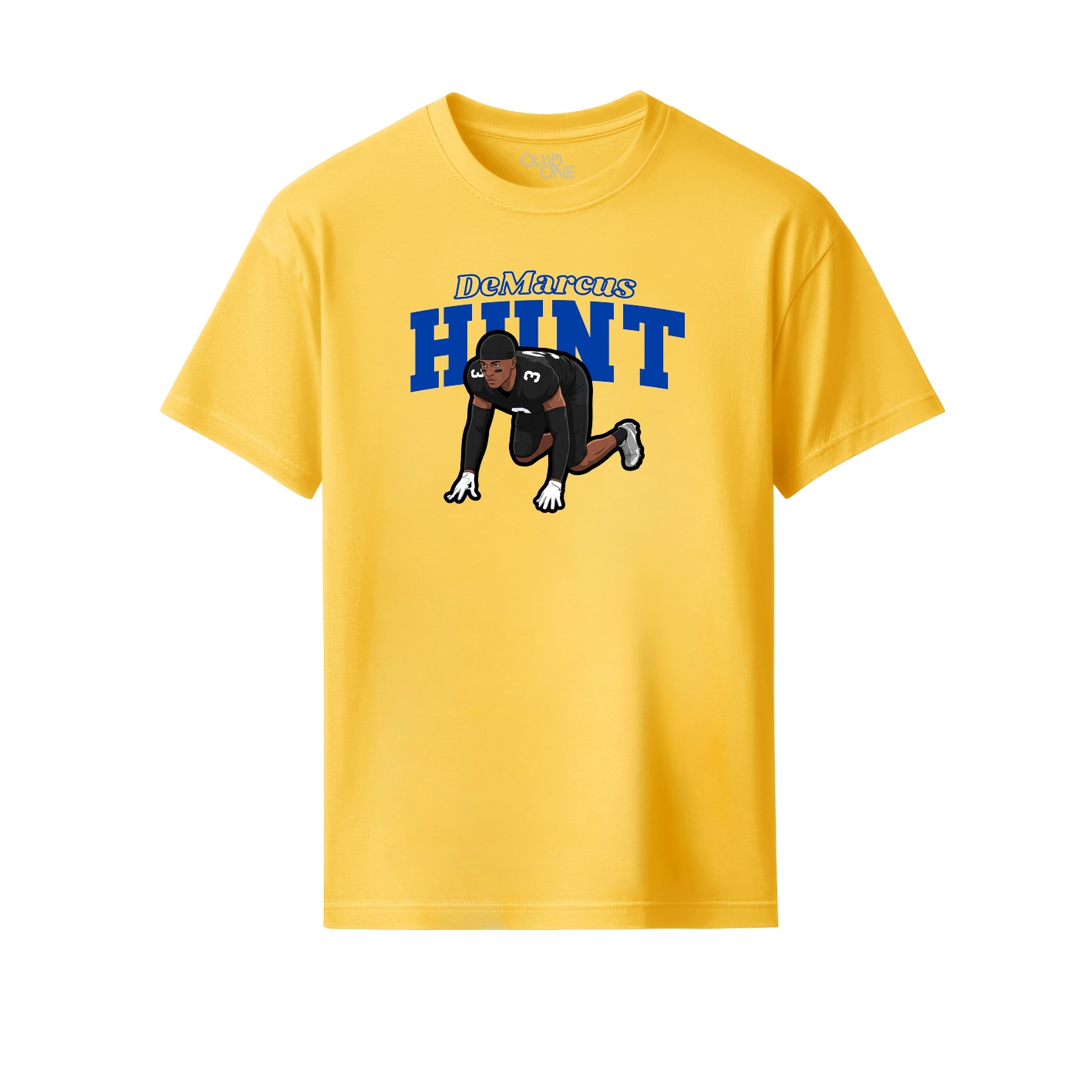 Youth Tee — Name Arch in Yellow