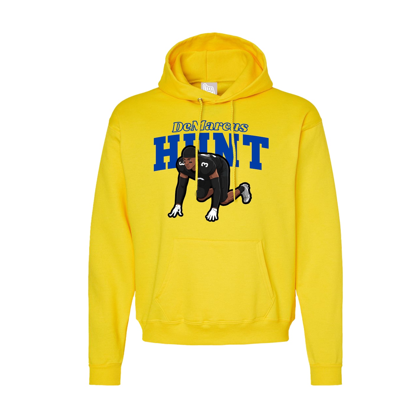 Hoodie — Name Arch in Yellow