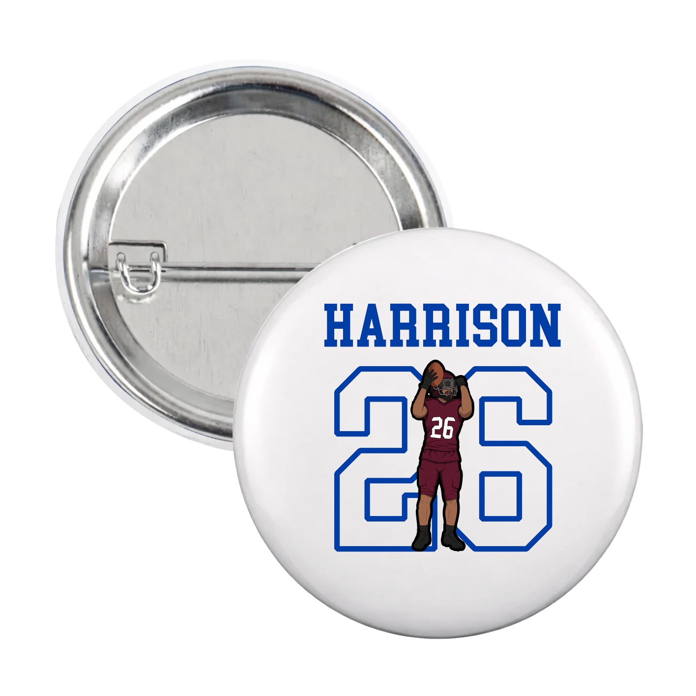 Game Day Button — Shirsey in White