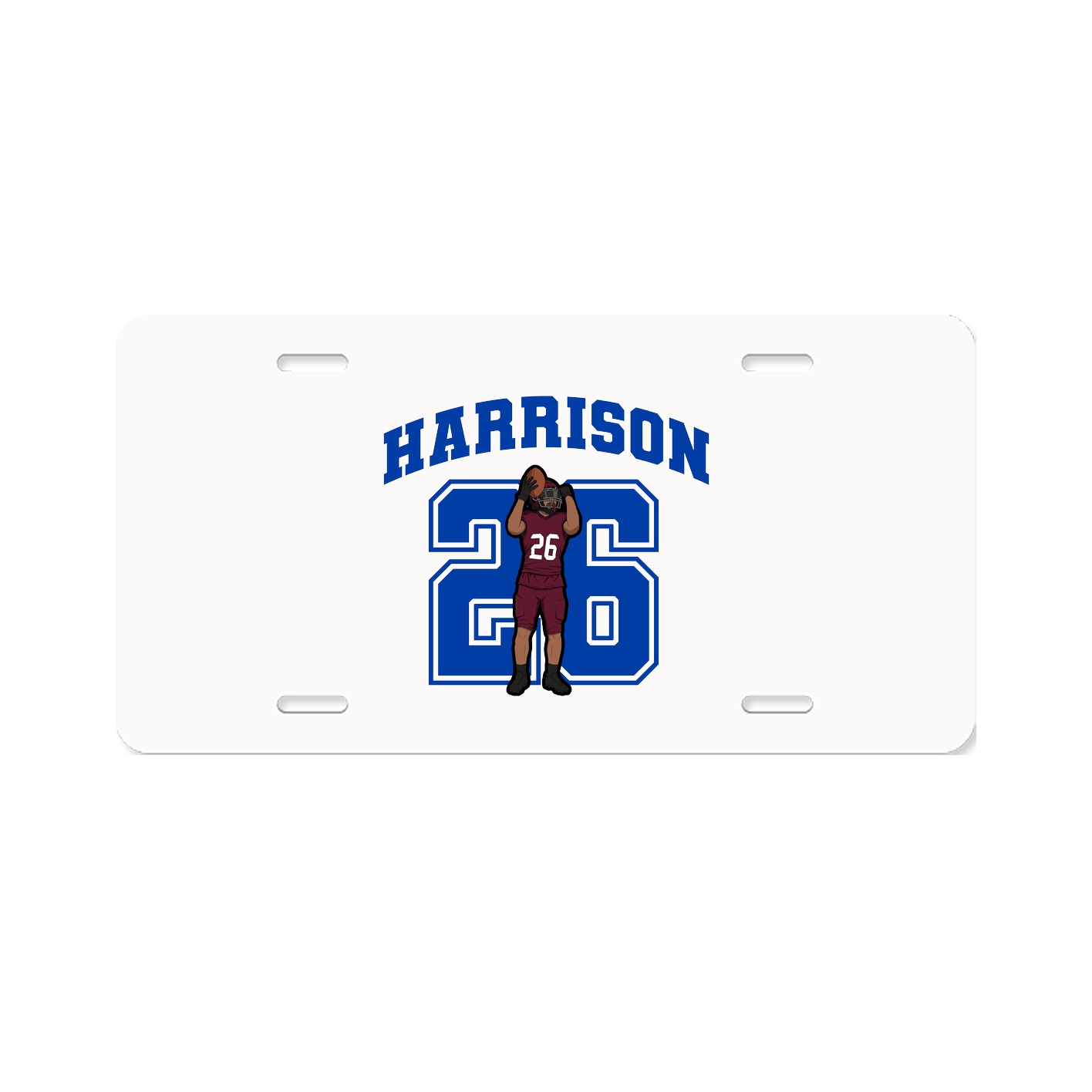 License Plate — Number in Classic