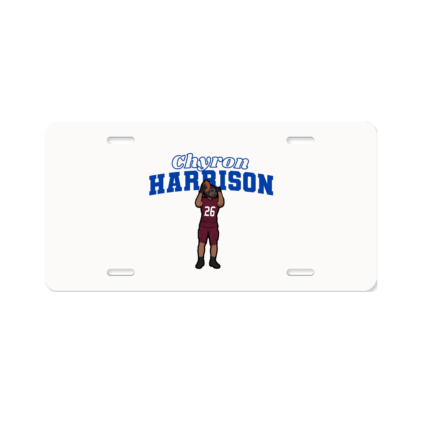 License Plate — Name Arch in Classic